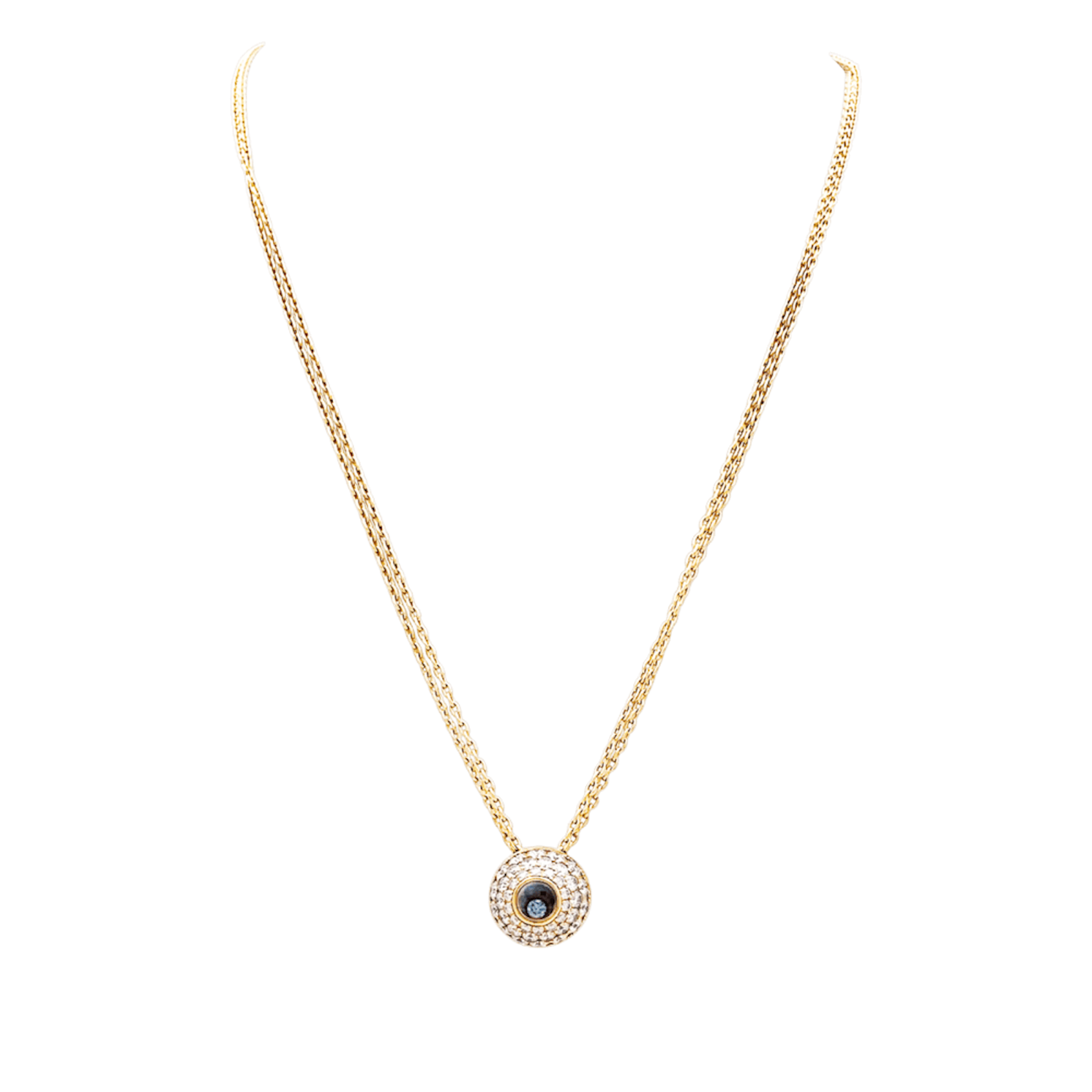 Collier Pendentif CHOPARD "Happy Spirit" en or jaune et diamants