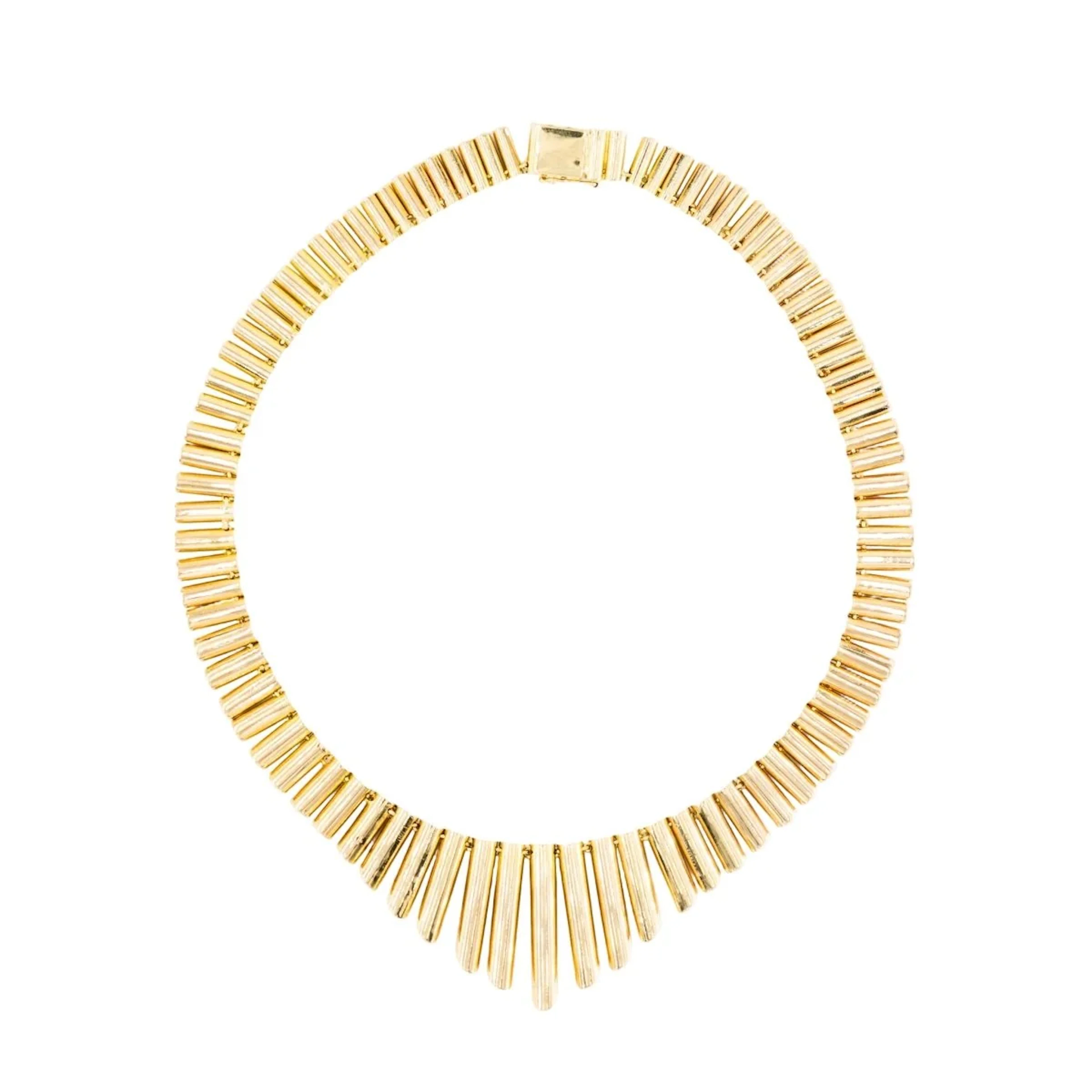 Drapery Necklace in Yellow Gold