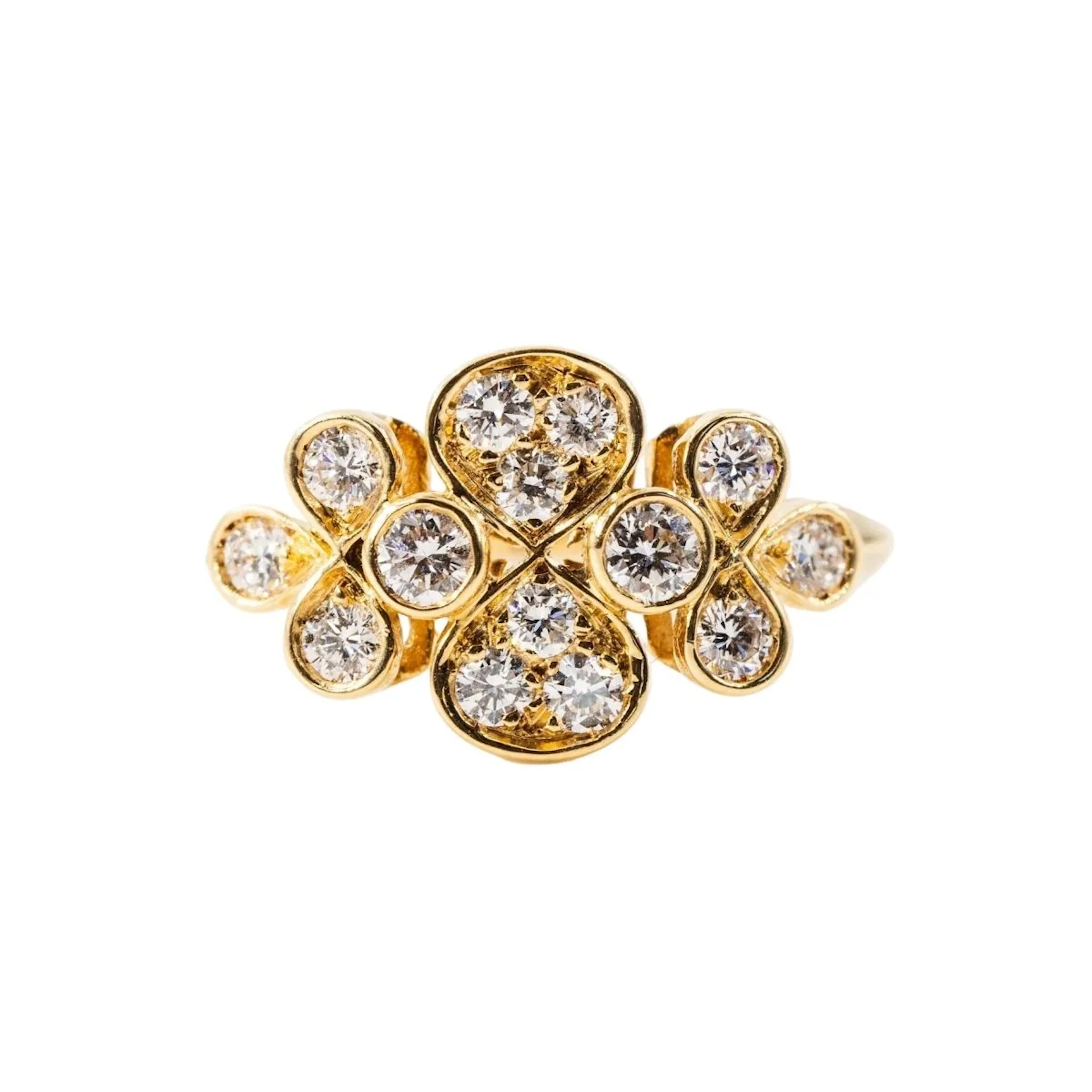 Bague CARTIER en or jaune et diamants
