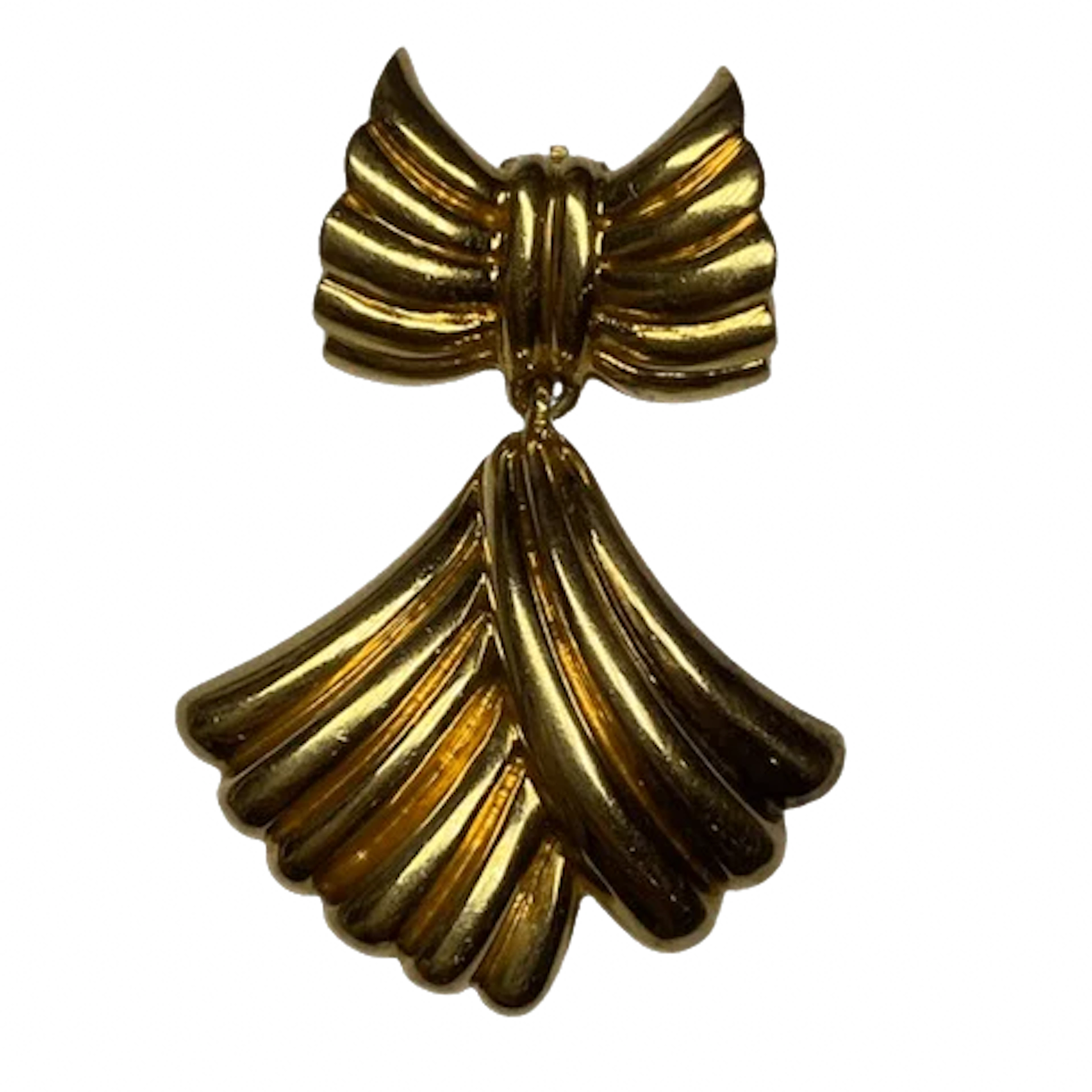 VAN CLEEF & ARPELS Yellow Gold Clip Brooch