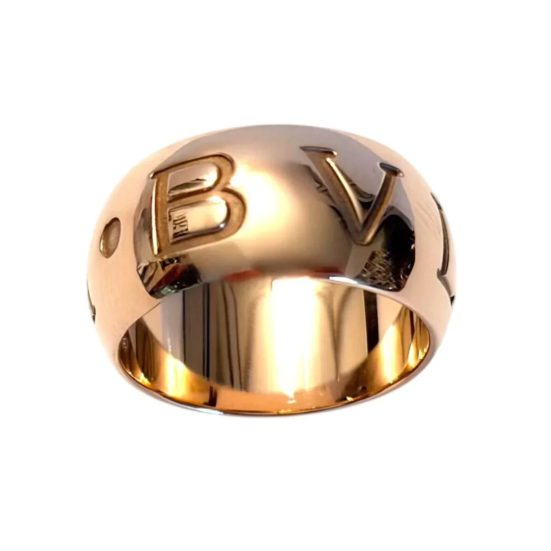 BULGARI "Monologo" Band Ring in Rose gold