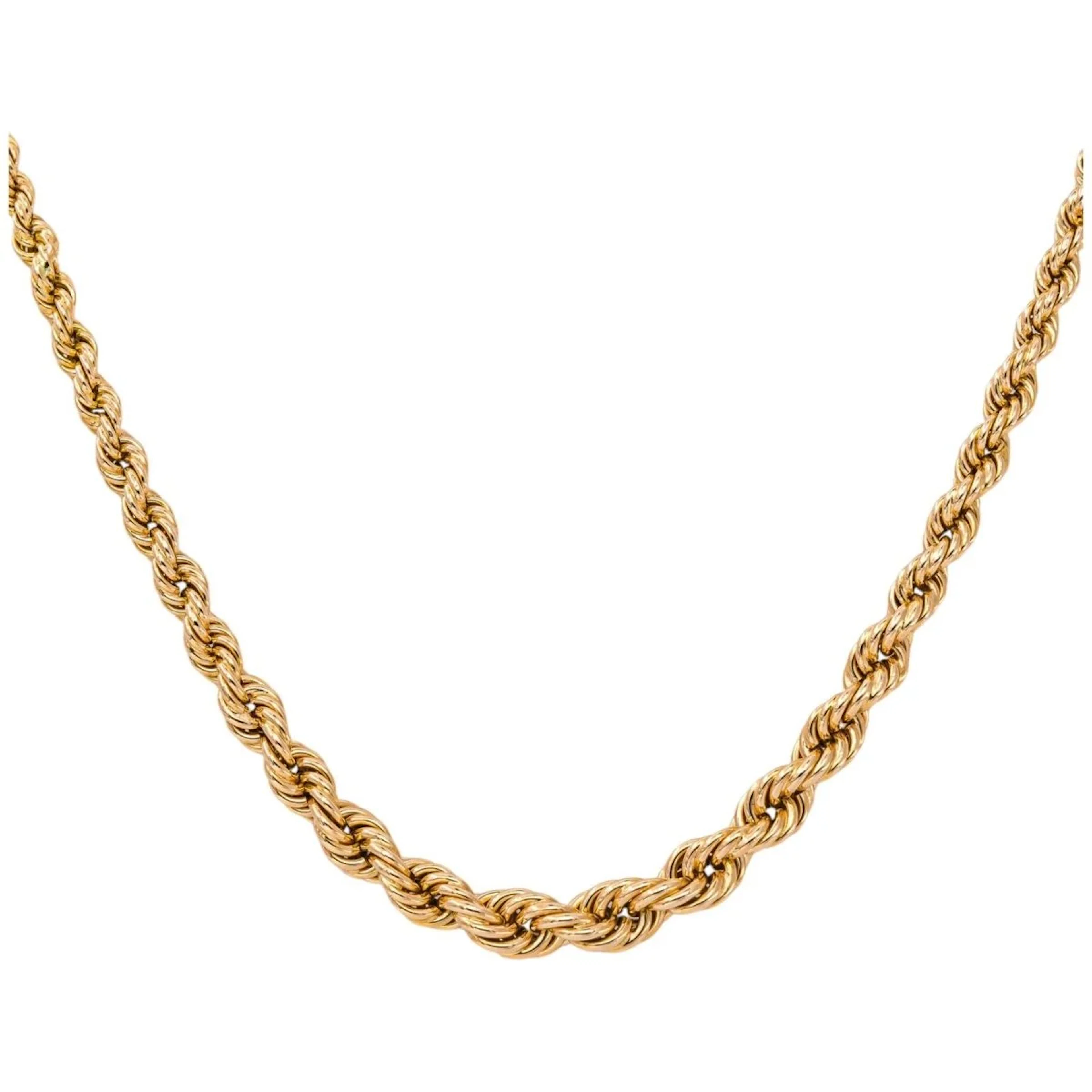 Rose Gold Rope-Link Necklace