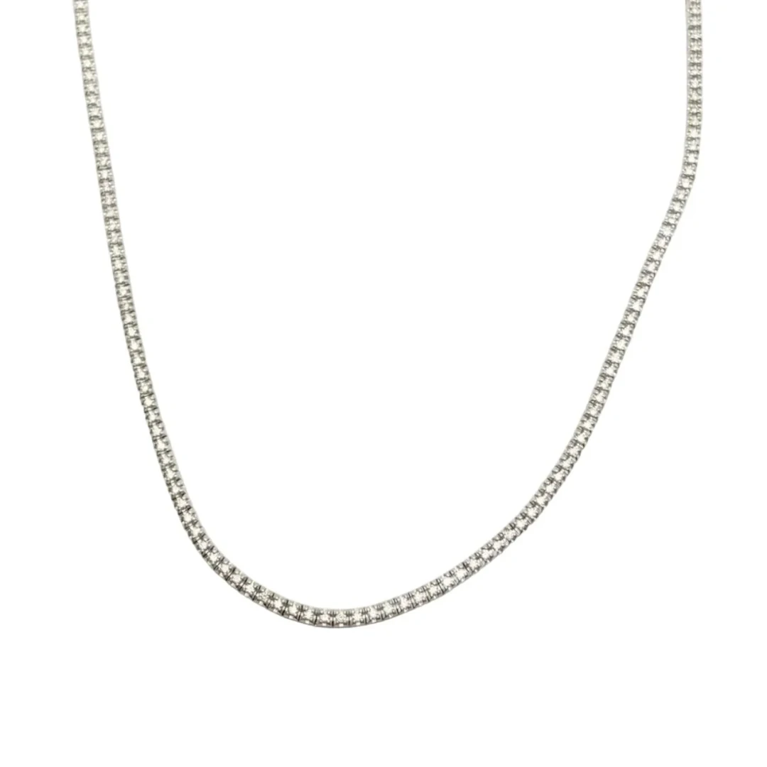"Rivière" Necklace in White Gold and Diamonds