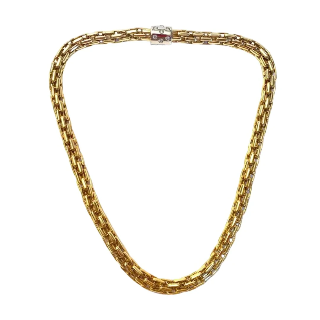 Collier Maille POMELLATO en or blanc, or jaune et diamants