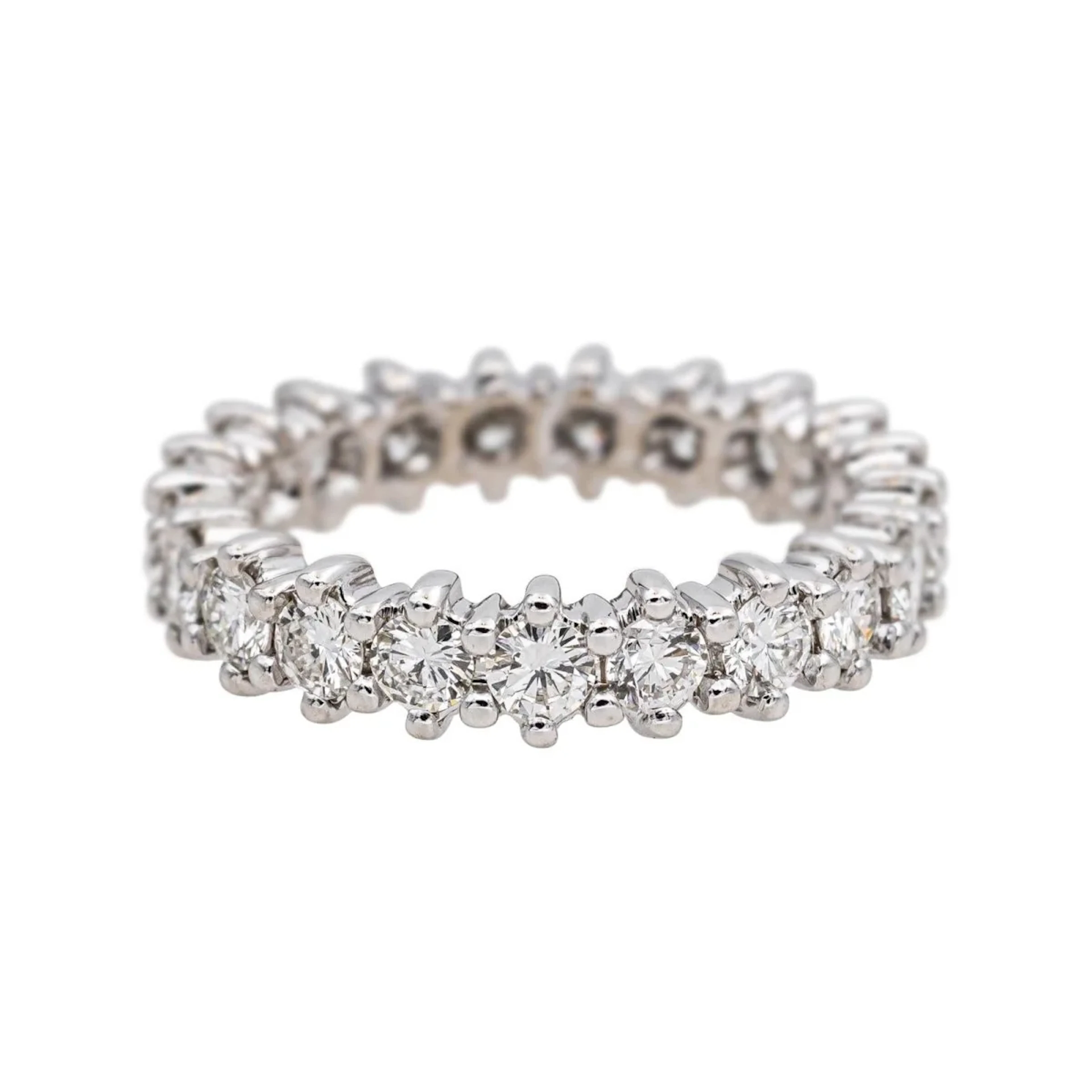 Alliance ring in white gold and diamonds