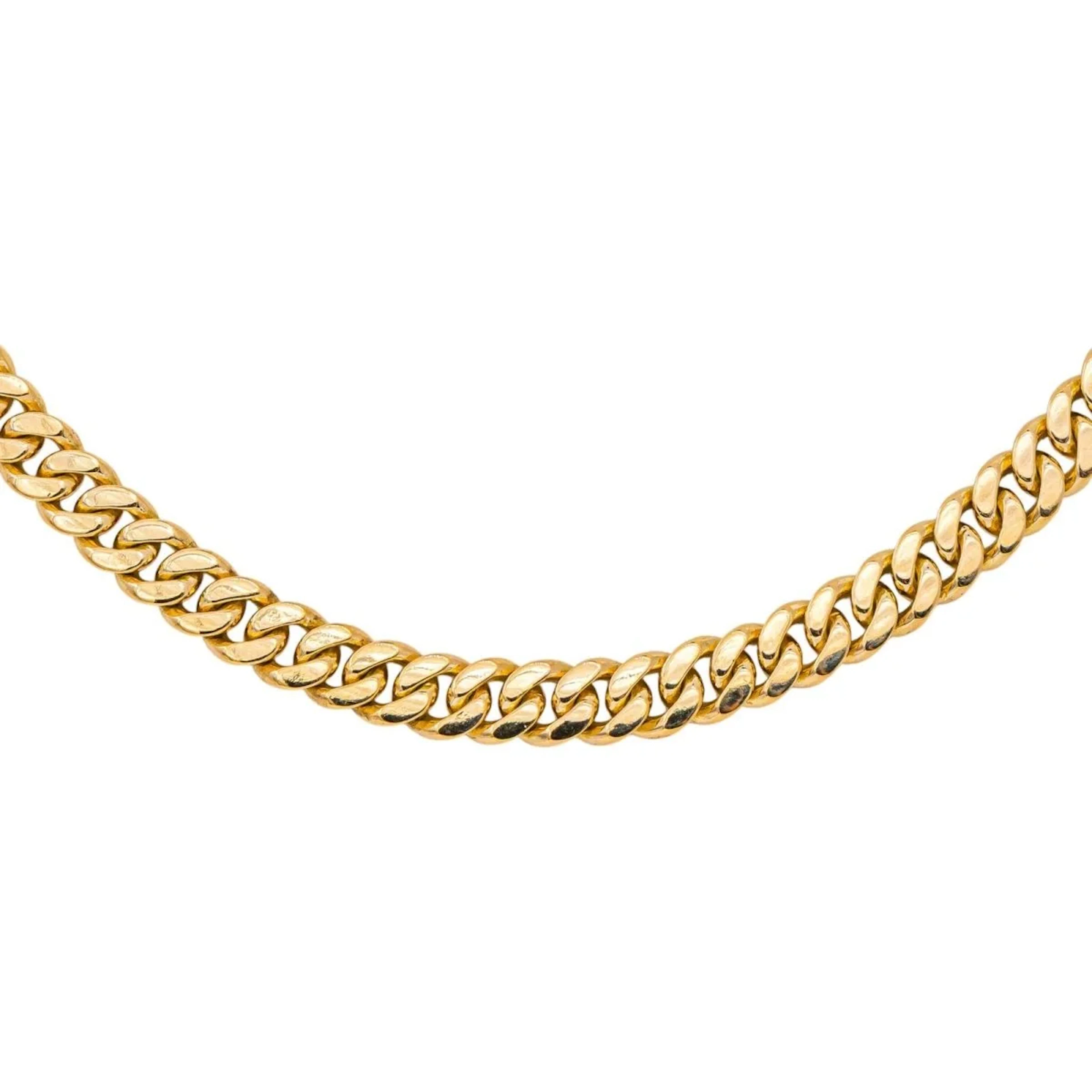 Yellow gold Curb chain Necklace