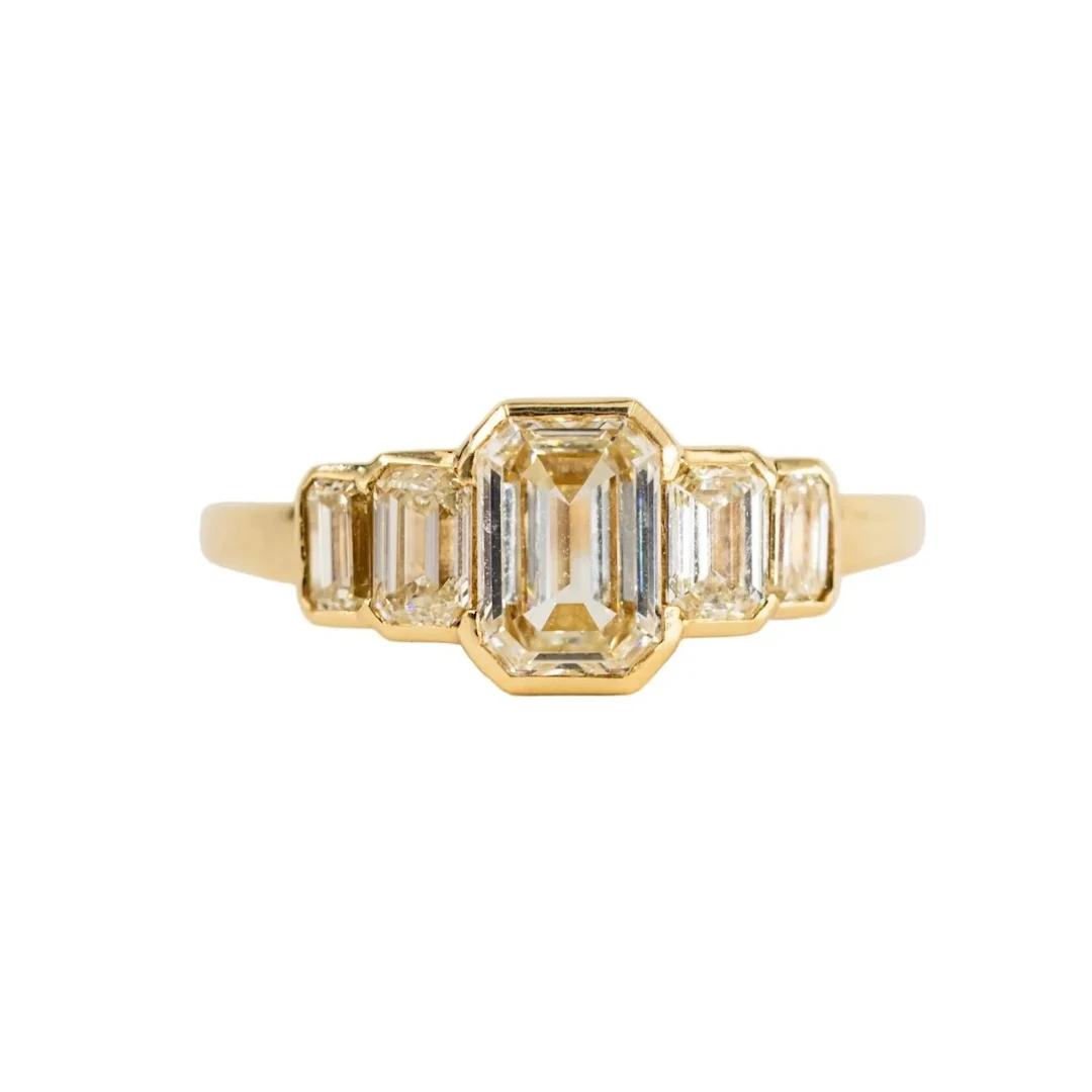 Yellow Gold and Diamond Ring