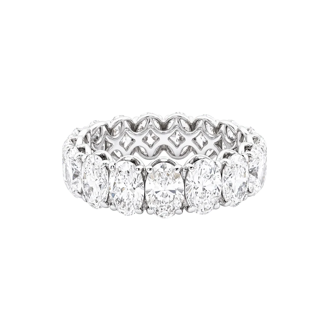 White Gold and Diamond Wedding Band