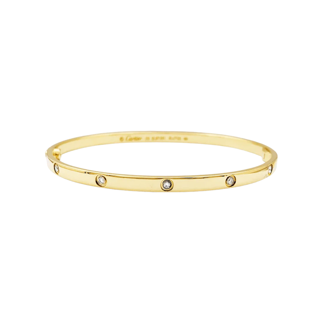 Bracelet Bangle CARTIER "Love" in Yellow gold and Diamonds