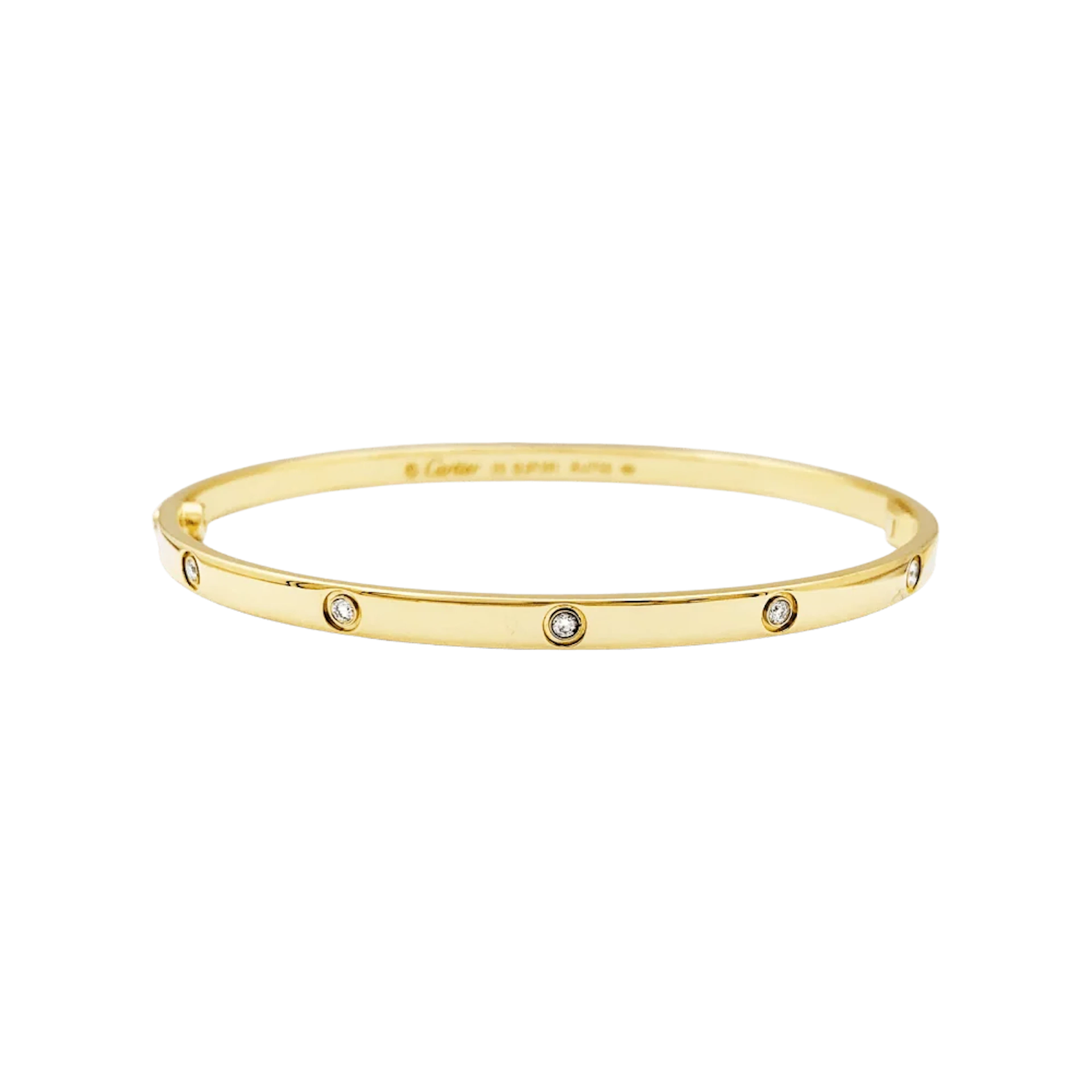Bracelet Bangle CARTIER "Love" in Yellow gold and Diamonds