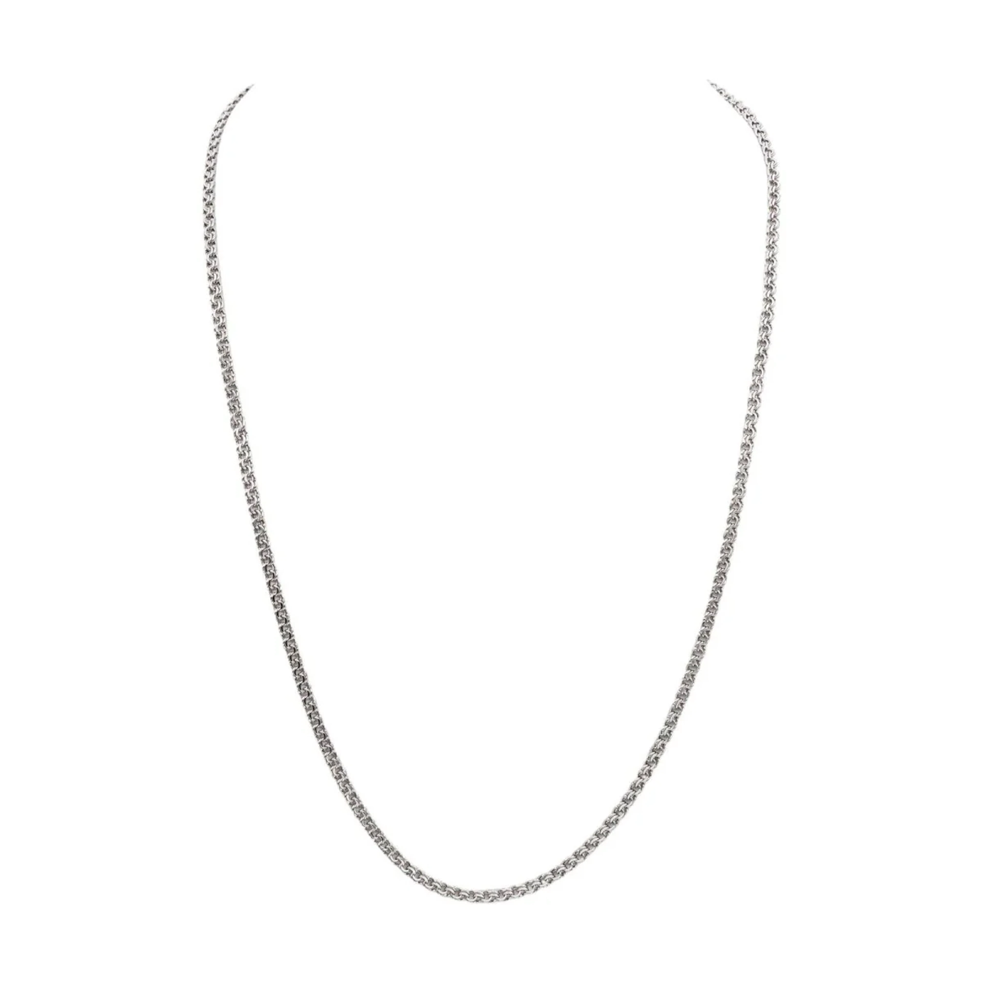 Necklace Long necklace in white gold