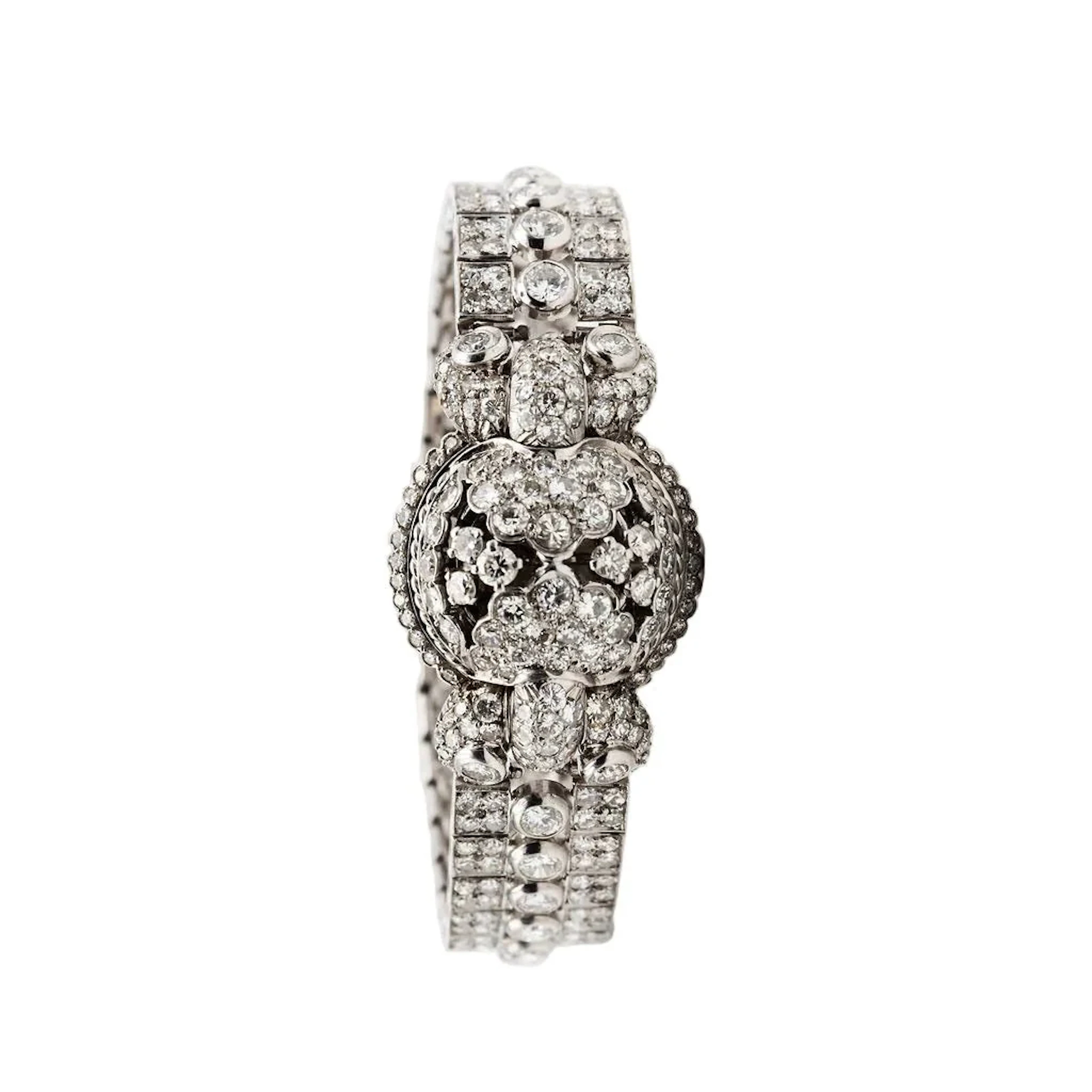 Watch to secret in paltinium and diamonds.