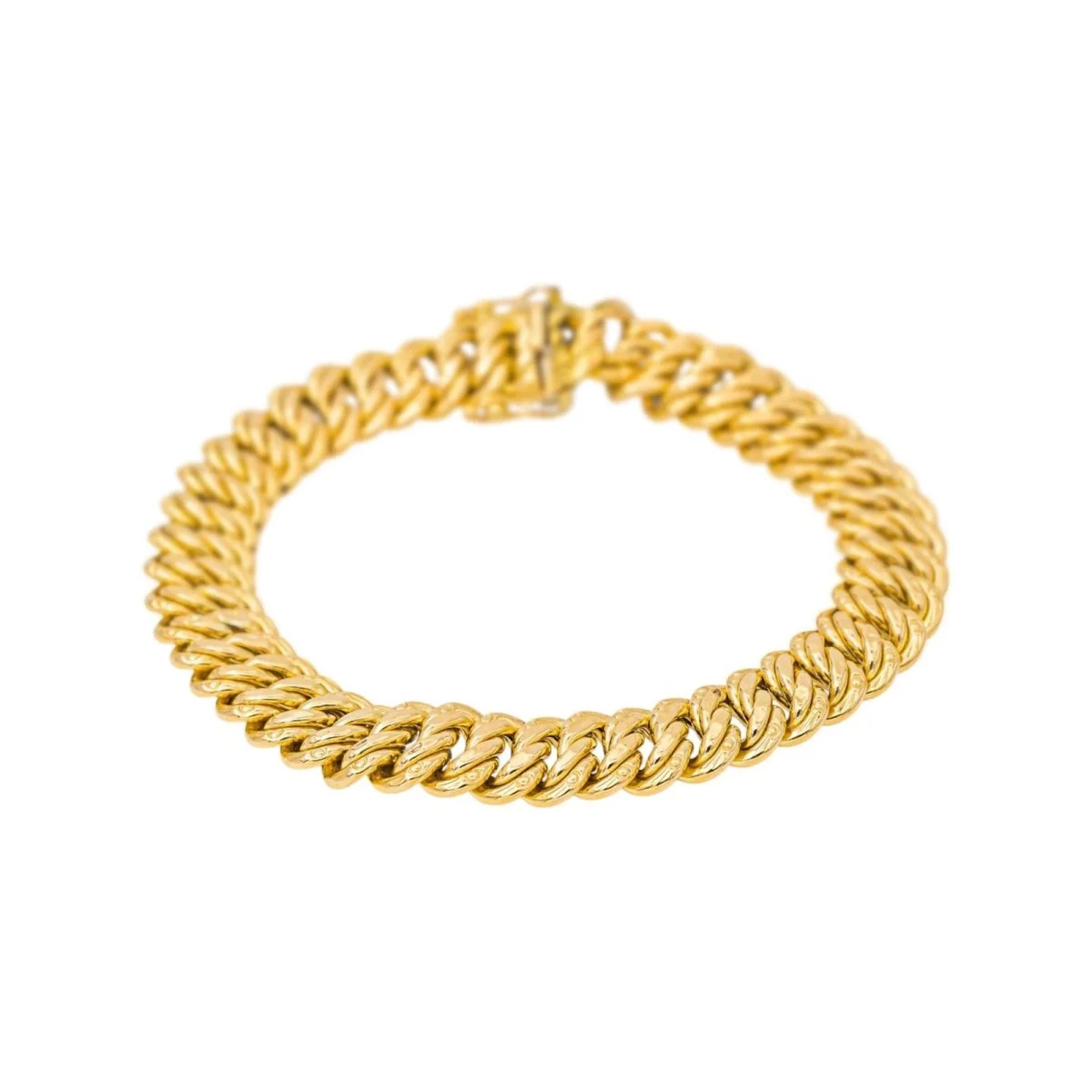 Yellow Gold American Link Bracelet