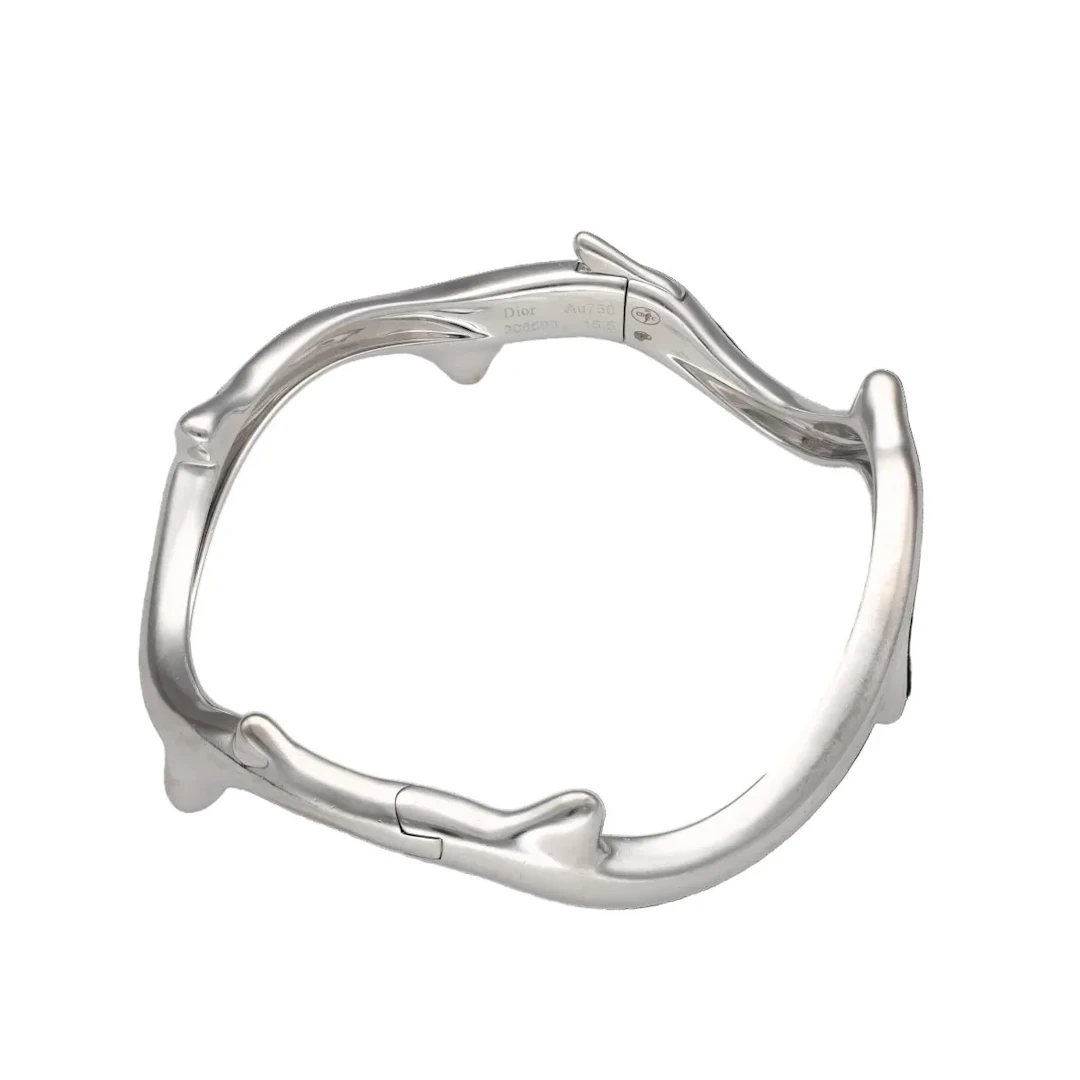 DIOR "Rosewood" Bangle in White Gold