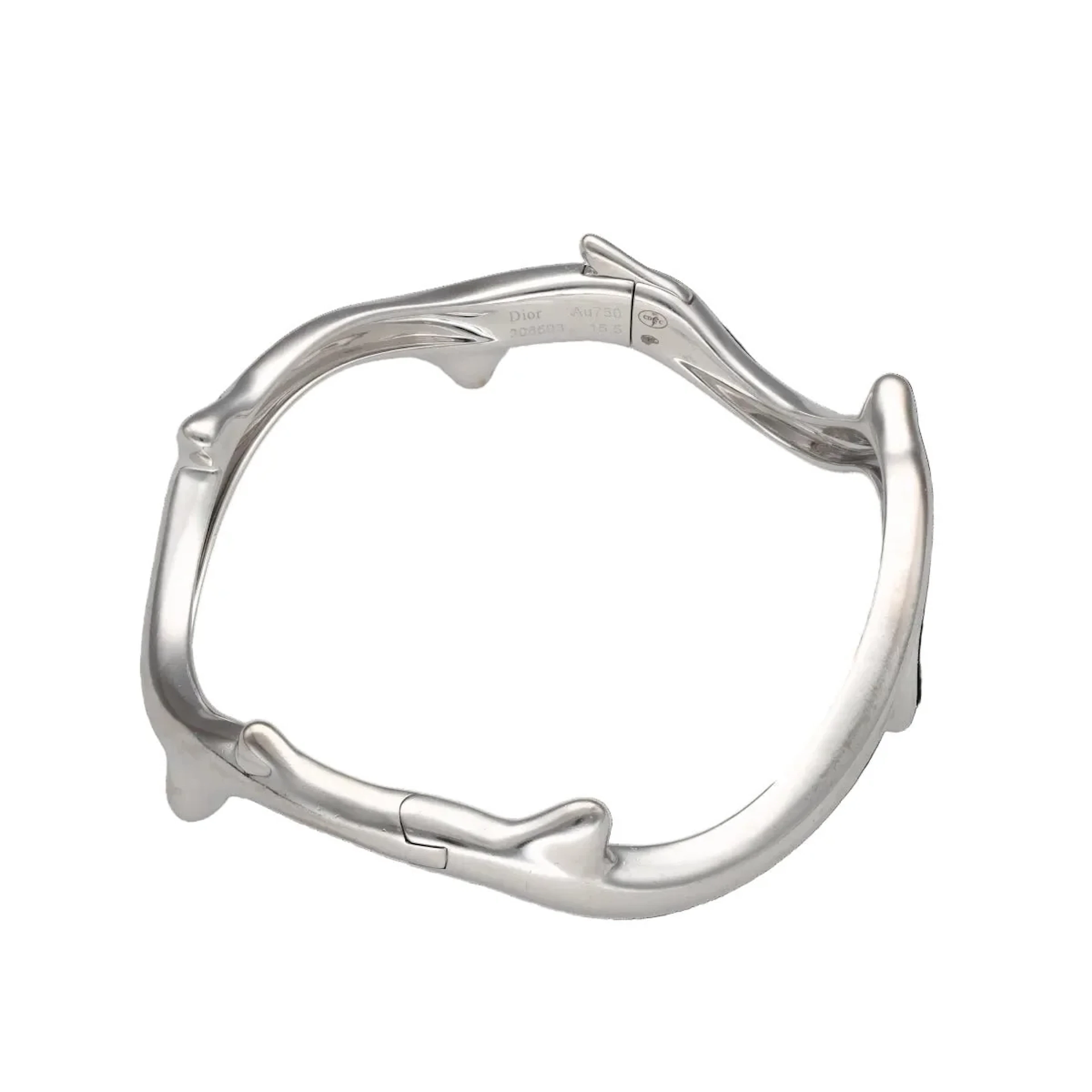 DIOR "Rosewood" Bangle in White Gold