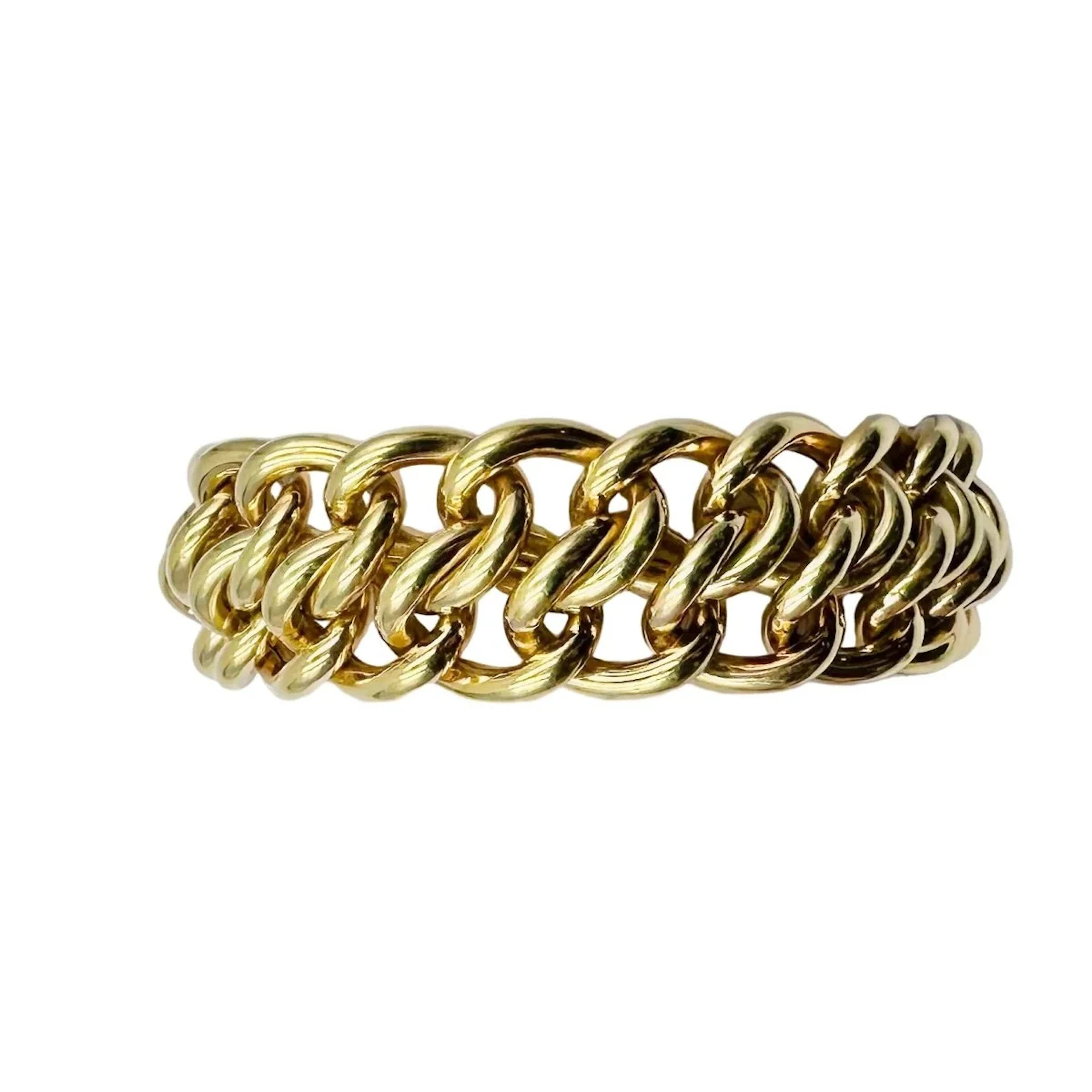 Bracelet Maille CAPLAIN SAINT ANDRE en or jaune
