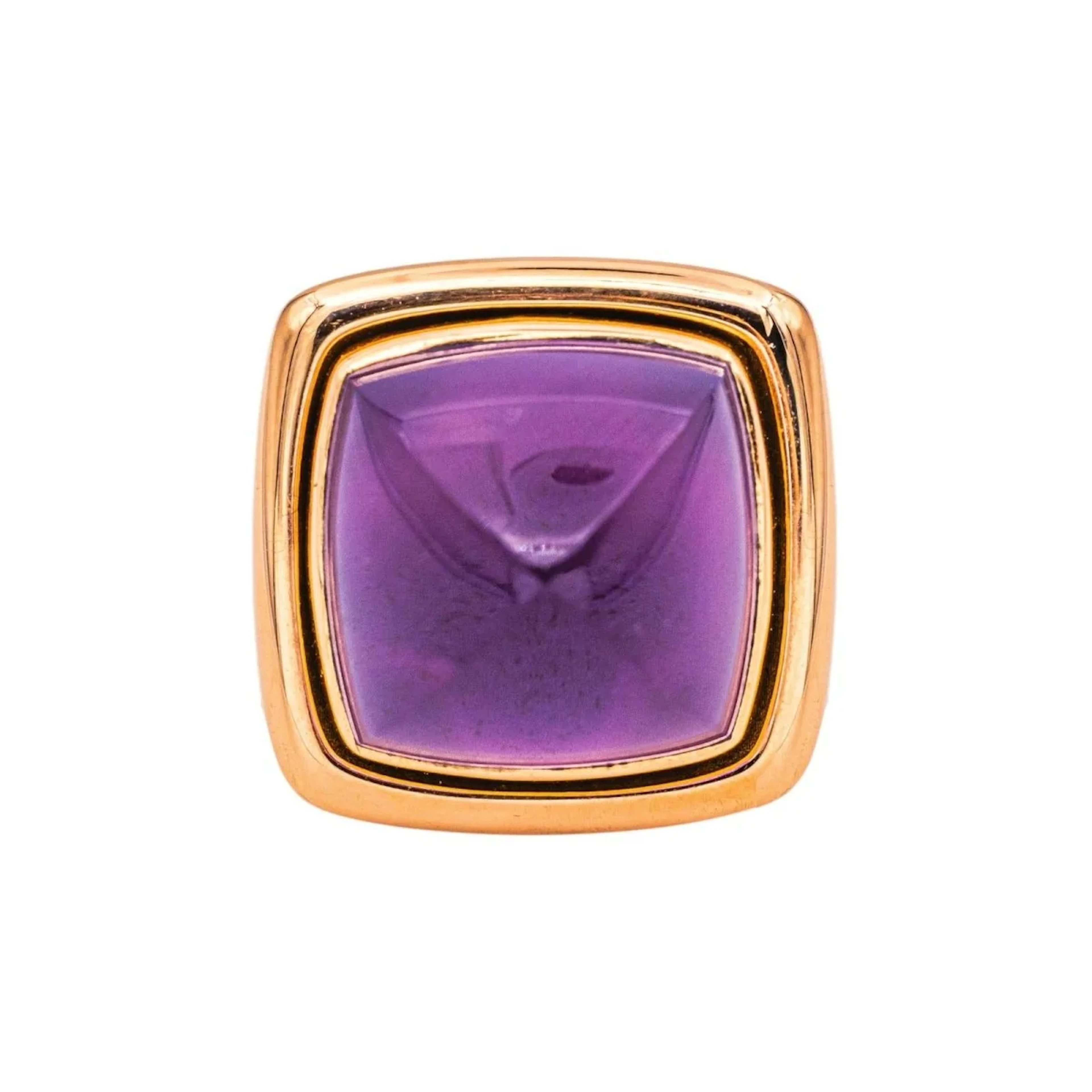 Fred Sugar Loaf Ring Rose gold Amethyst