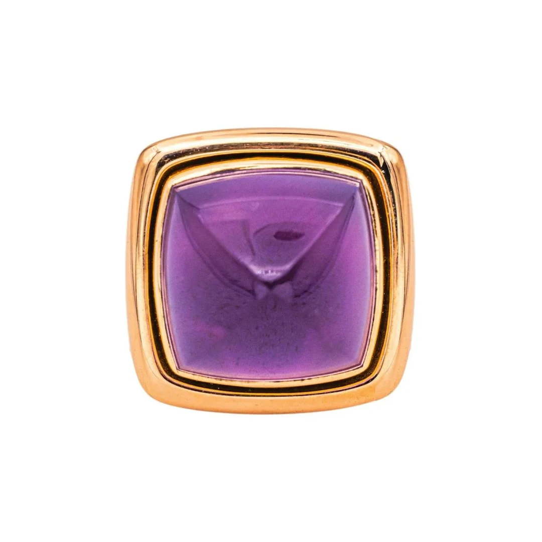 Fred Sugar Loaf Ring Rose gold Amethyst