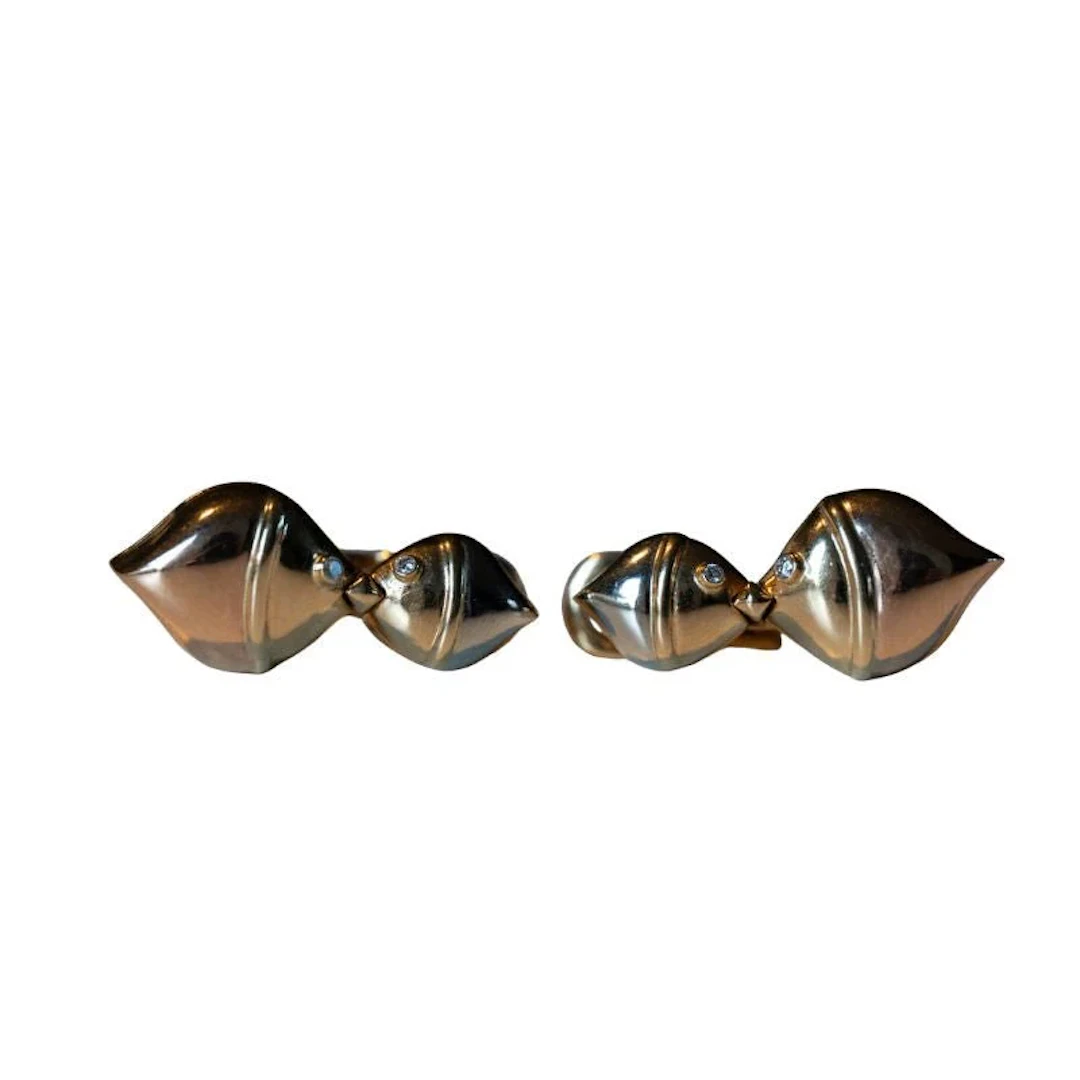 Earrings Clips BULGARI "Naturalia" in yellow gold