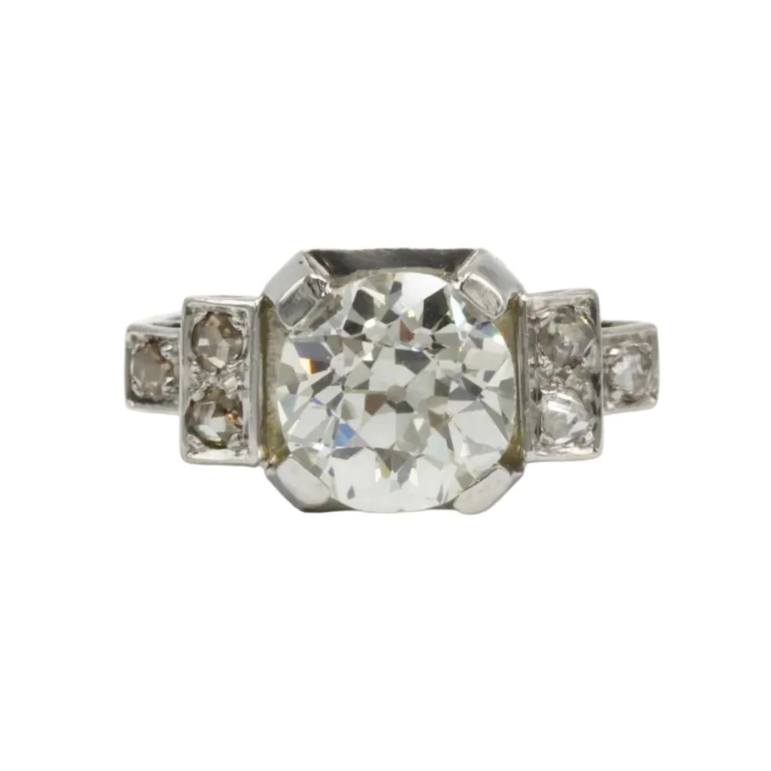 Platinum and Diamond Solitaire Ring