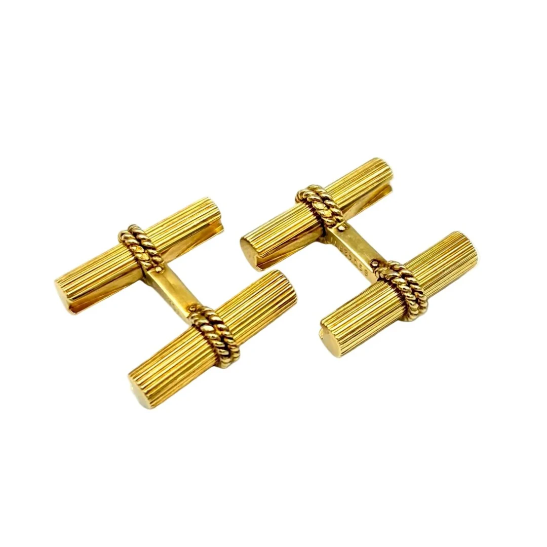 VAN CLEEF & ARPELS "Bâtons" Cufflinks in Yellow gold