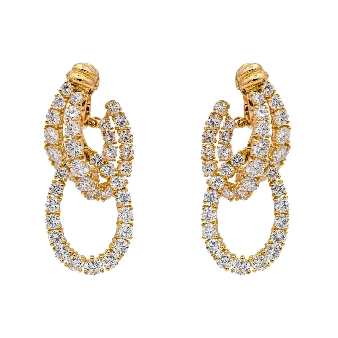Earrings PIAGET in yellow gold and diamonds