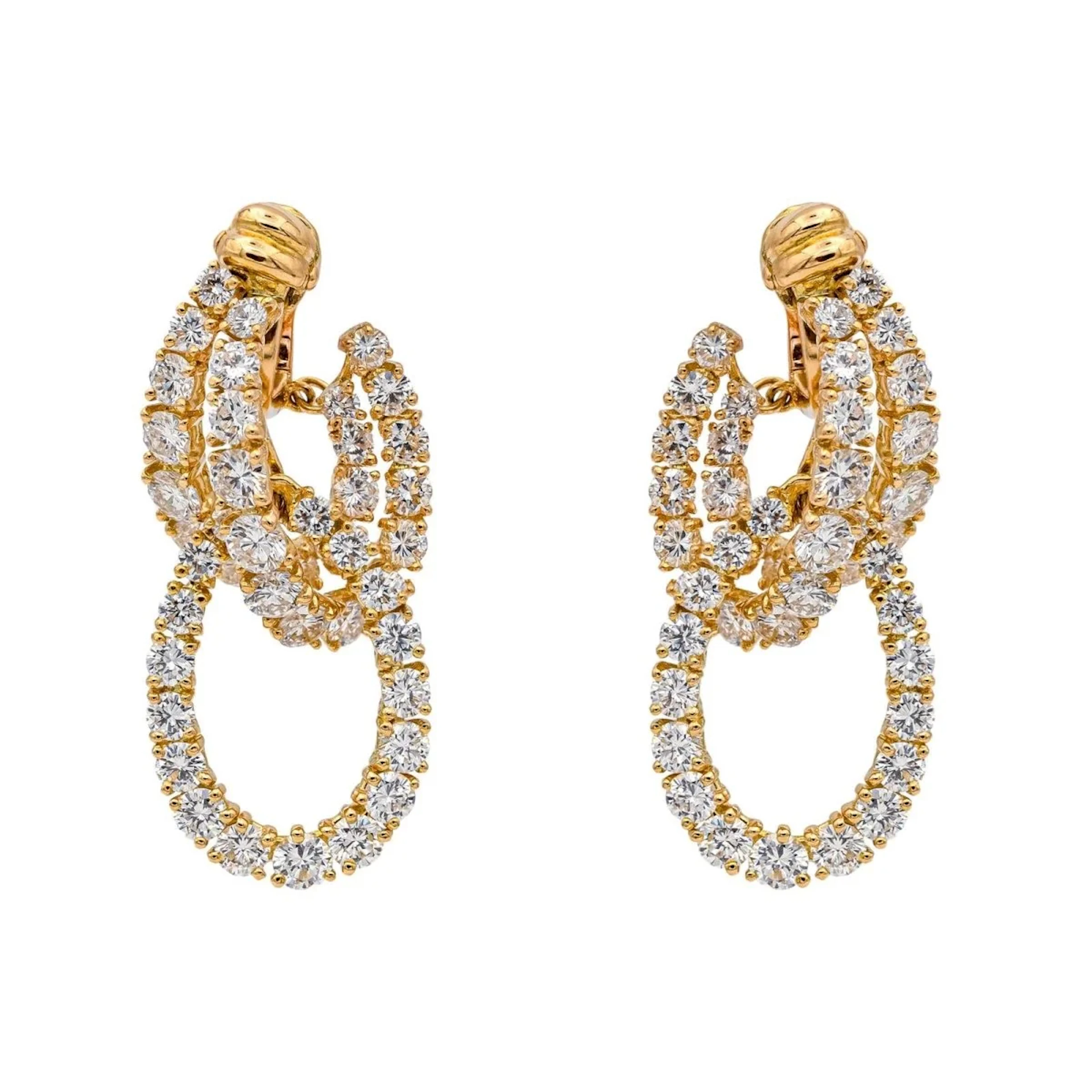 Earrings PIAGET in yellow gold and diamonds