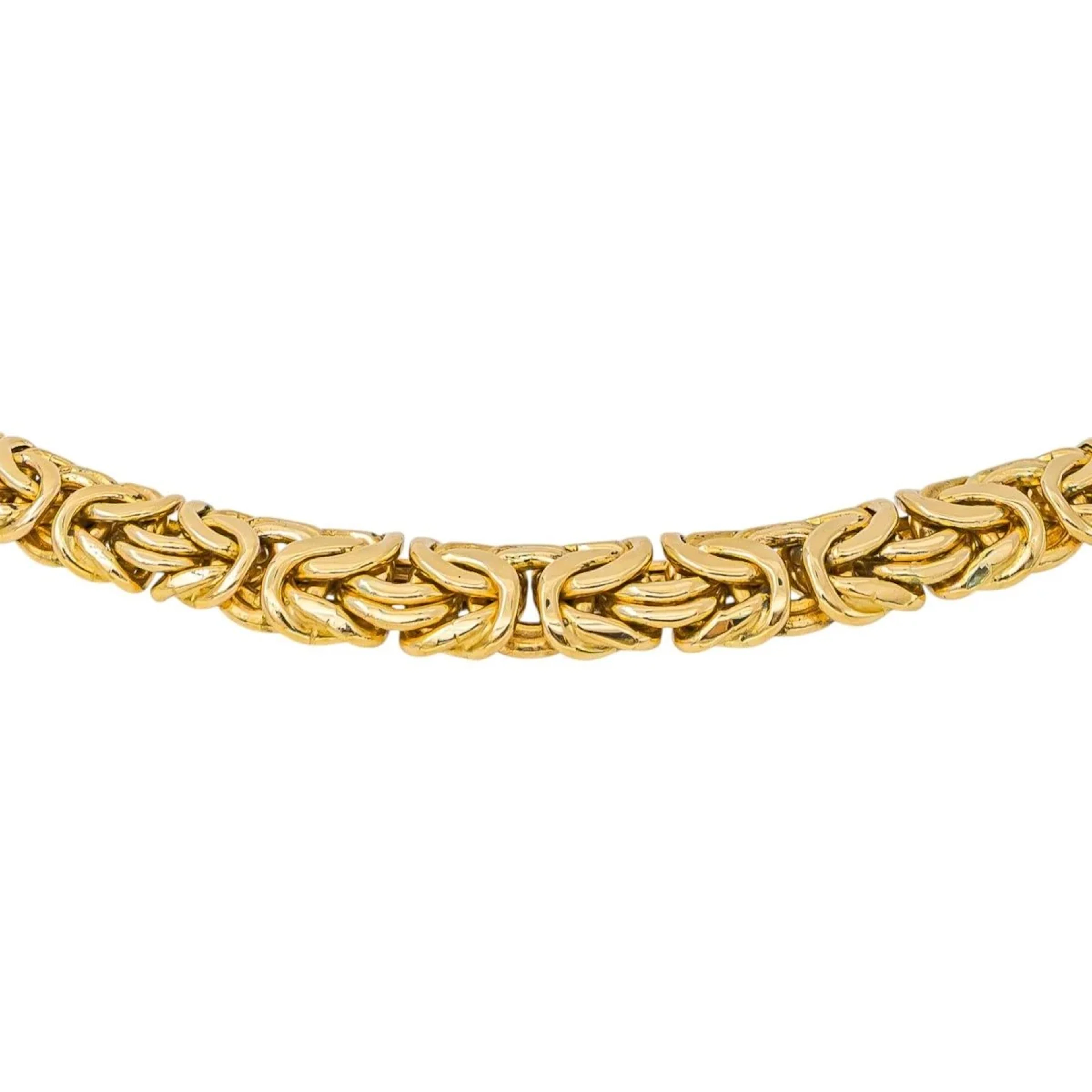 Peruvian Link Necklace in Yellow gold
