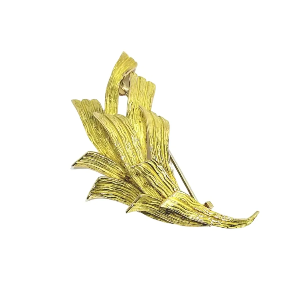 Yellow Gold Brooch Pin