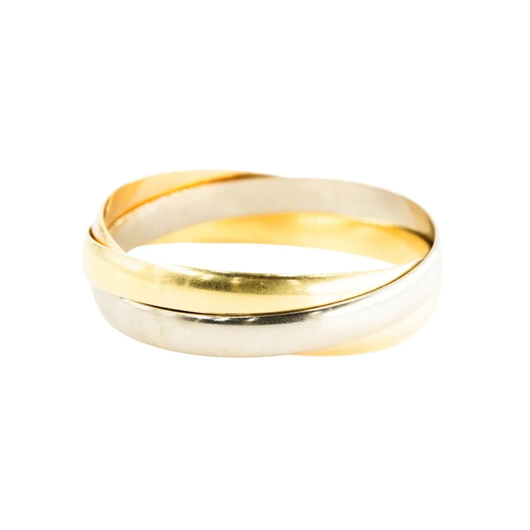 Bracelet Jonc en or jaune, or blanc et or rose