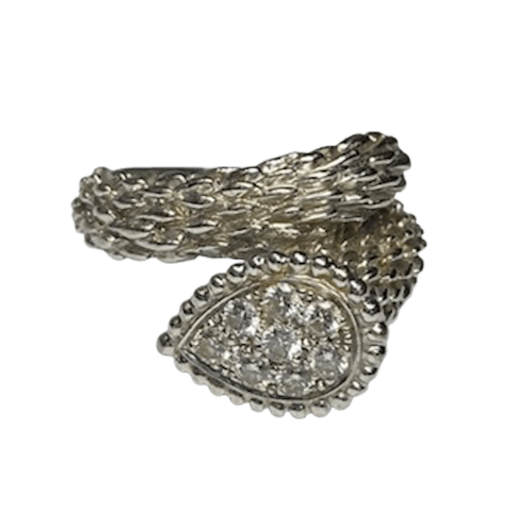 BOUCHERON "Serpent de Bohème S" Toi & Moi Ring in white gold and diamonds