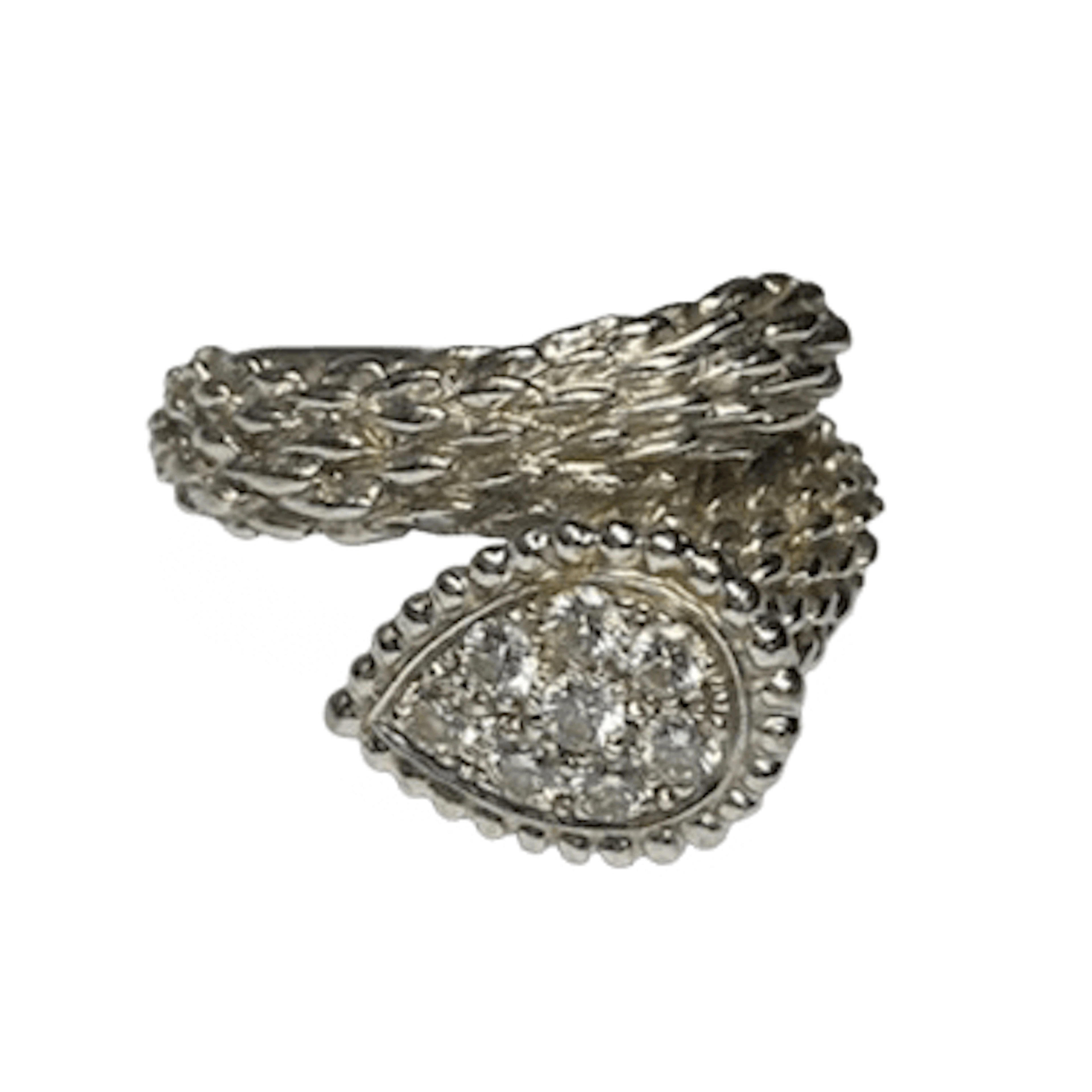 BOUCHERON "Serpent de Bohème S" Toi & Moi Ring in white gold and diamonds