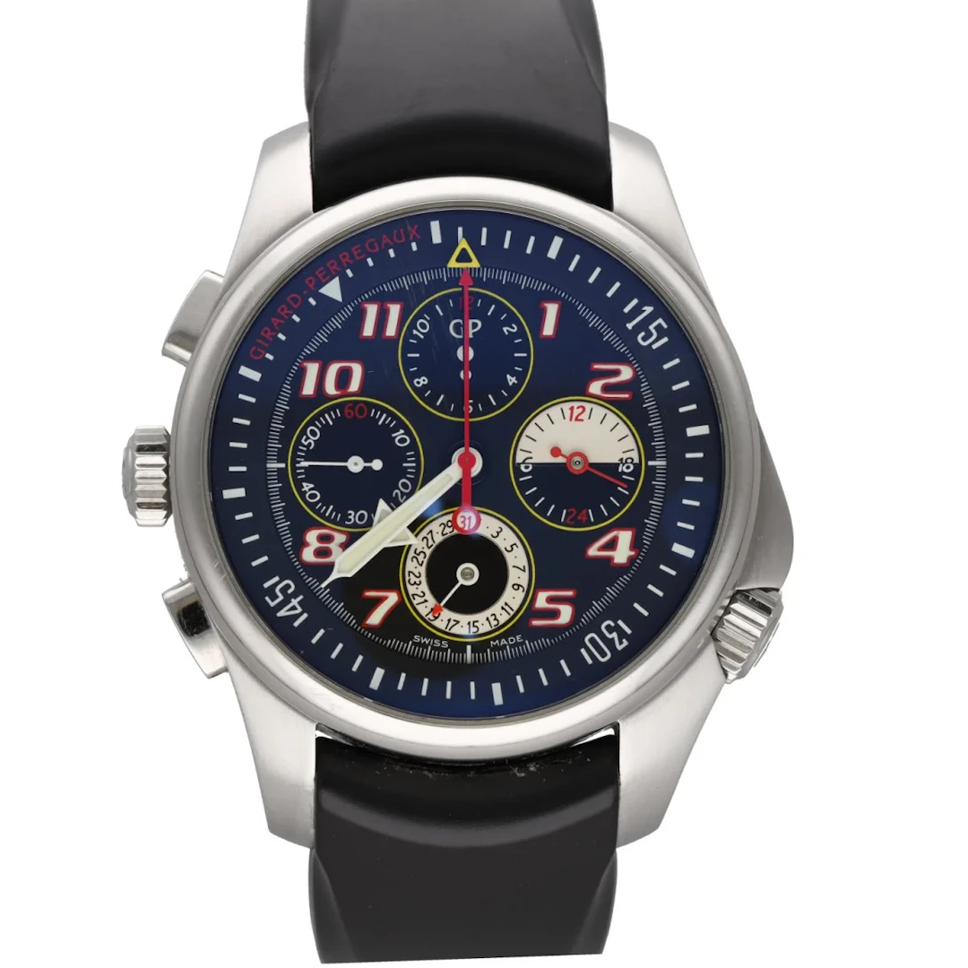 GIRARD PERREGAUX "R&D 01" Watch in Steel and Rubber