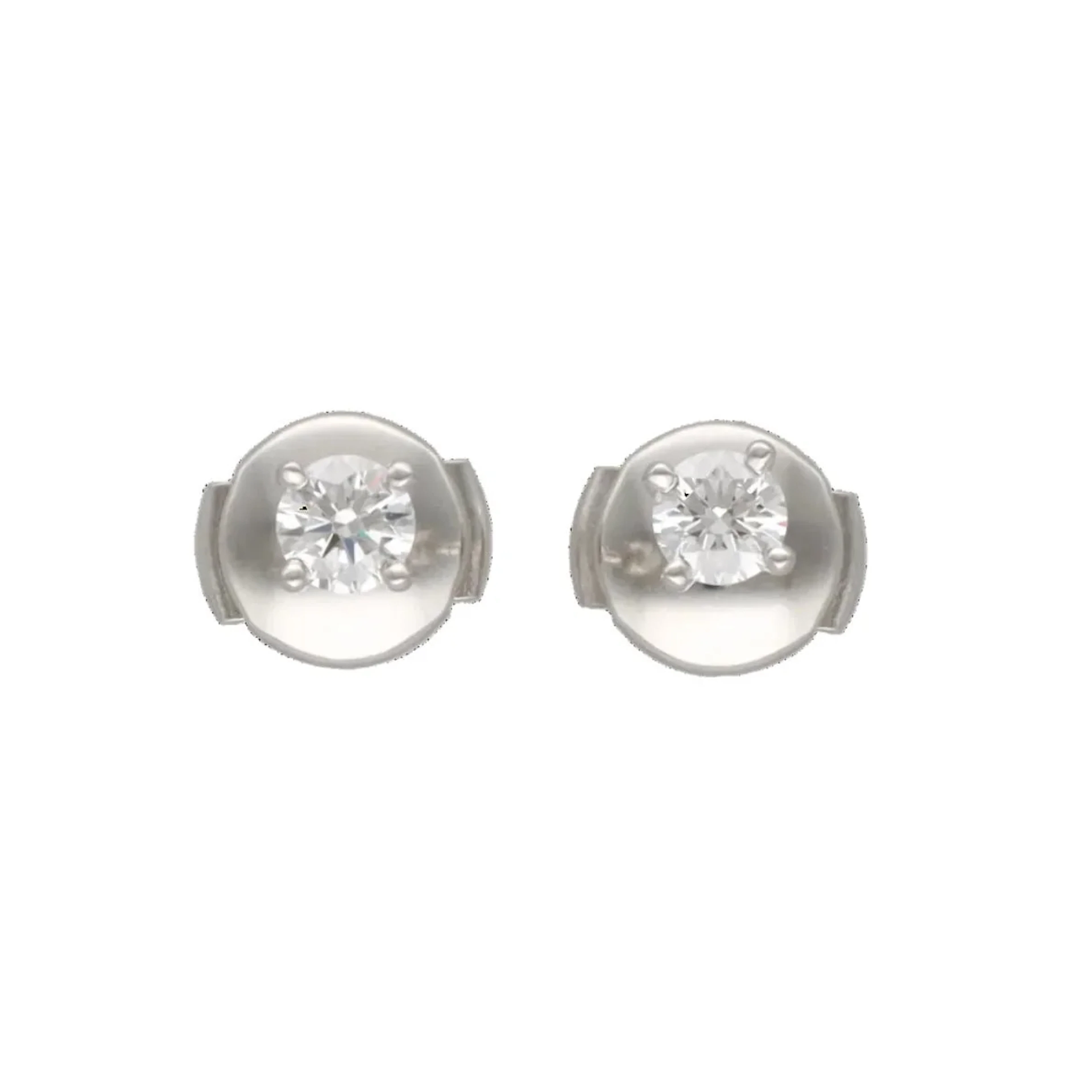 TIFFANY & CO. Stud Earrings in Platinum and Diamonds