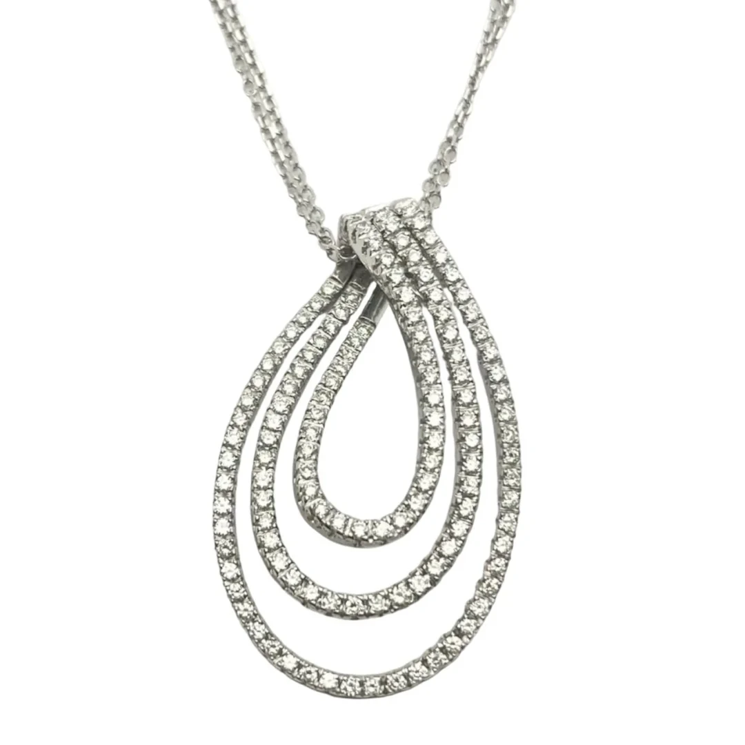 RAIMA Necklace Pendant in White gold and Diamonds