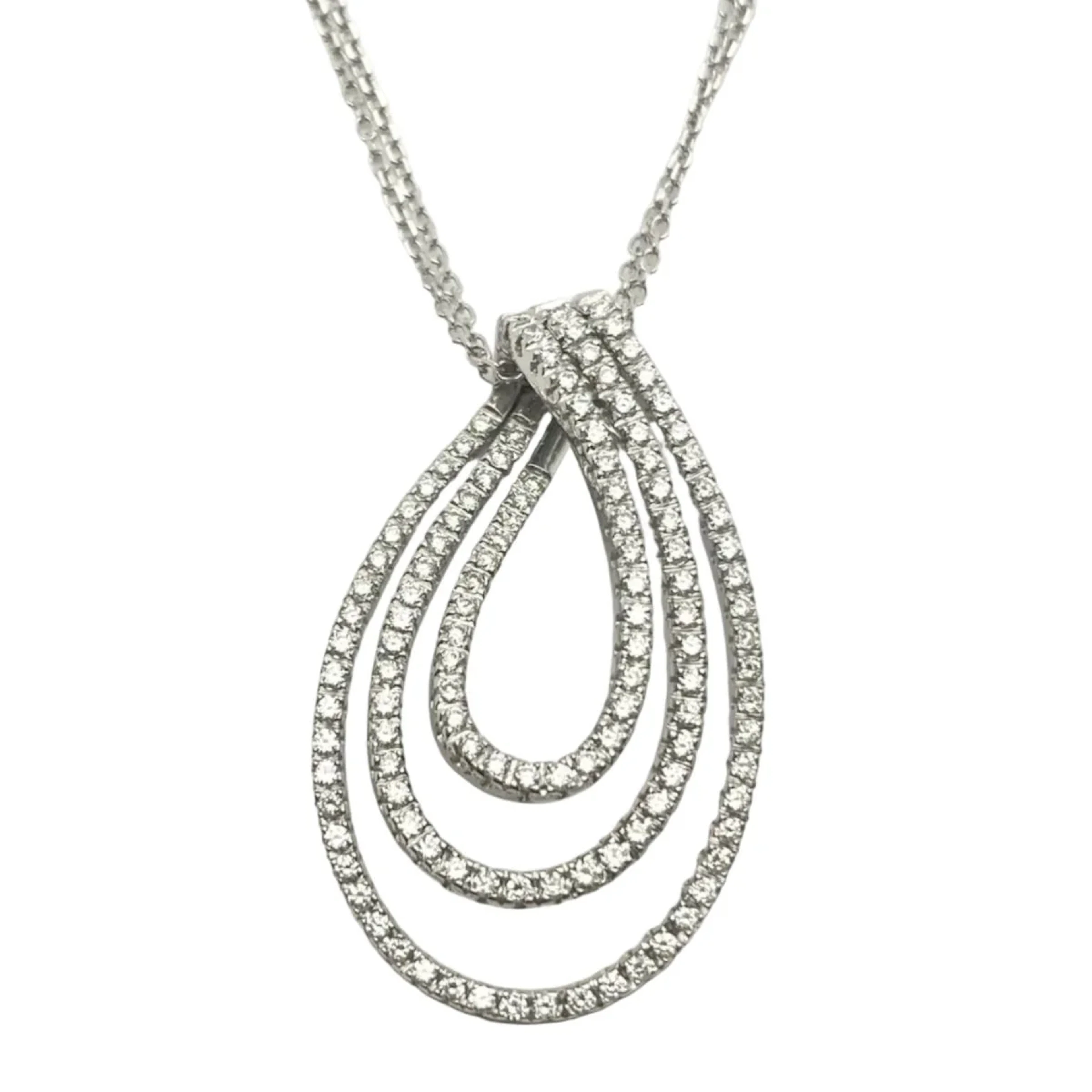 RAIMA Necklace Pendant in White gold and Diamonds
