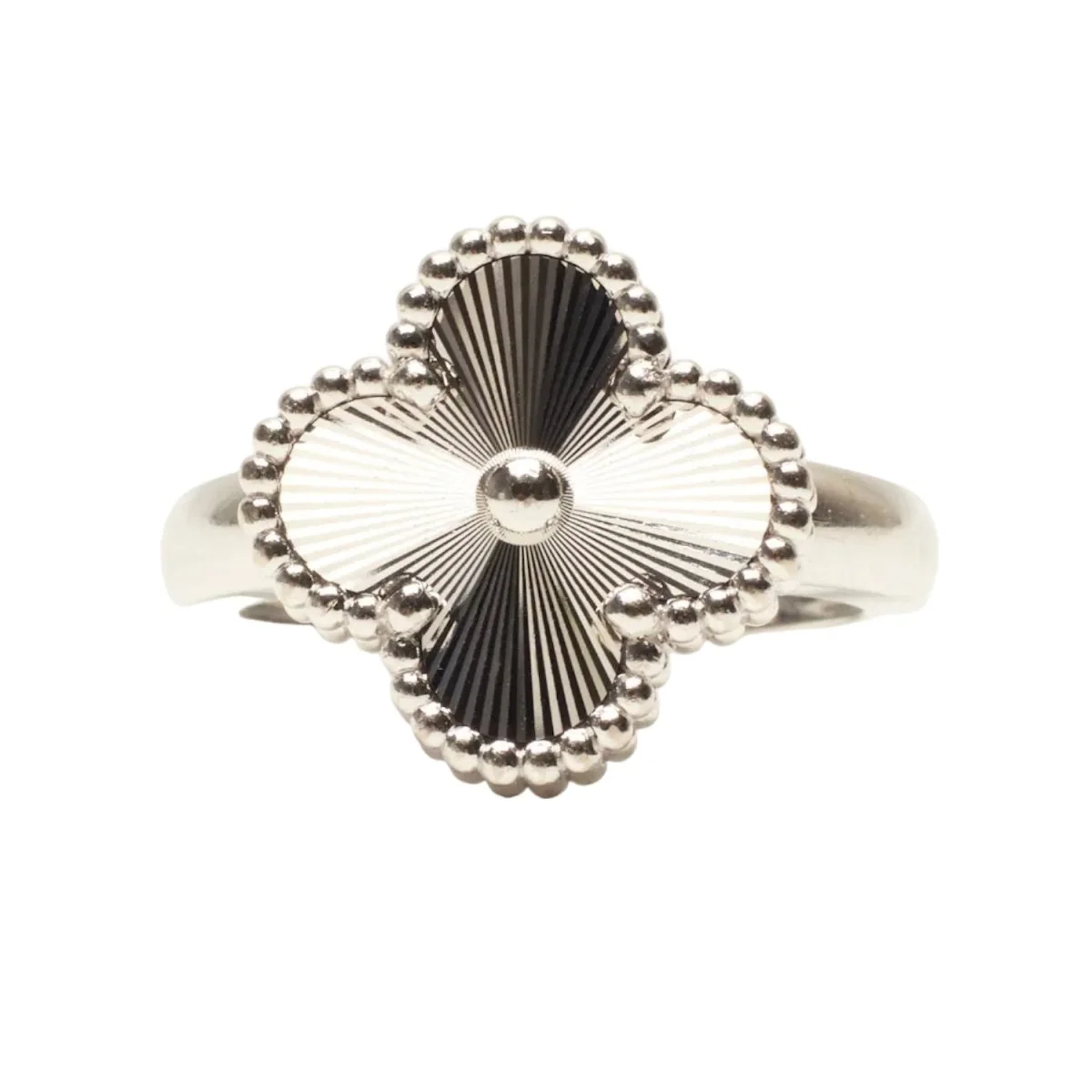 Bague VAN CLEEF & ARPELS "Vintage Alhambra" en or blanc