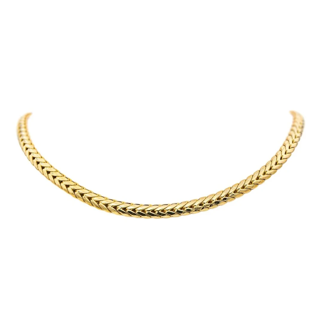 Necklace Mesh in yellow gold