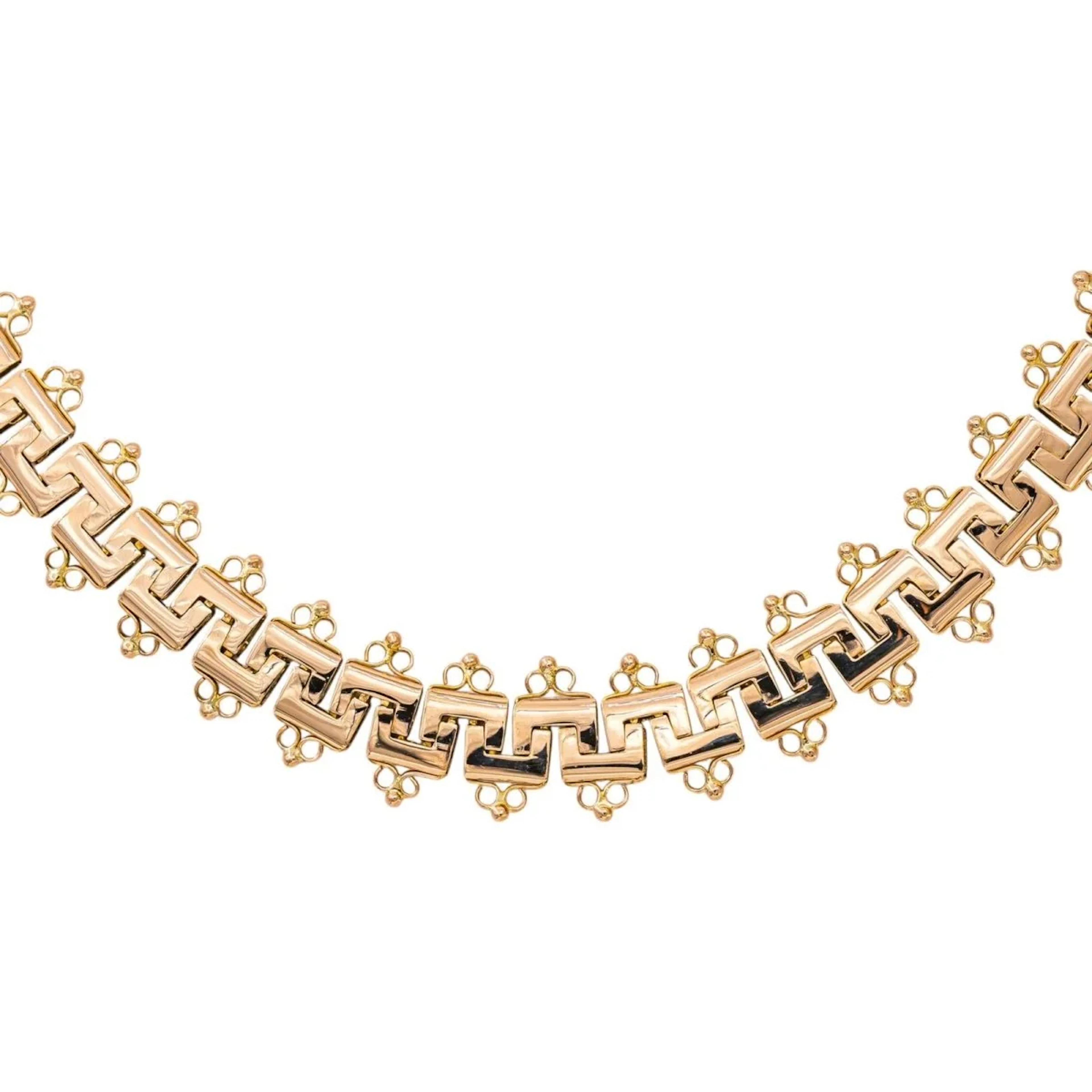 Rose gold Greek Knot Necklace