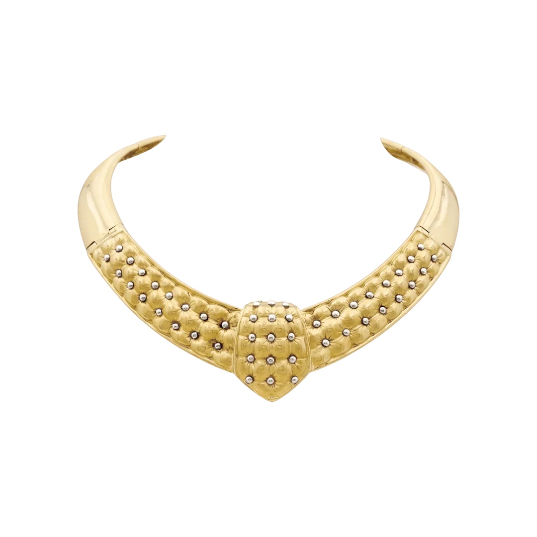 Collier Plastron en or jaune