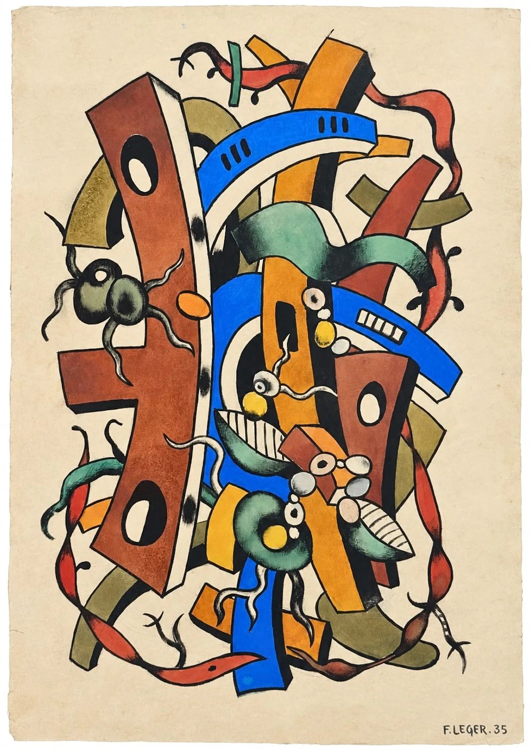 Fernand Leger (1881-1955) Abstract Composition, 1935