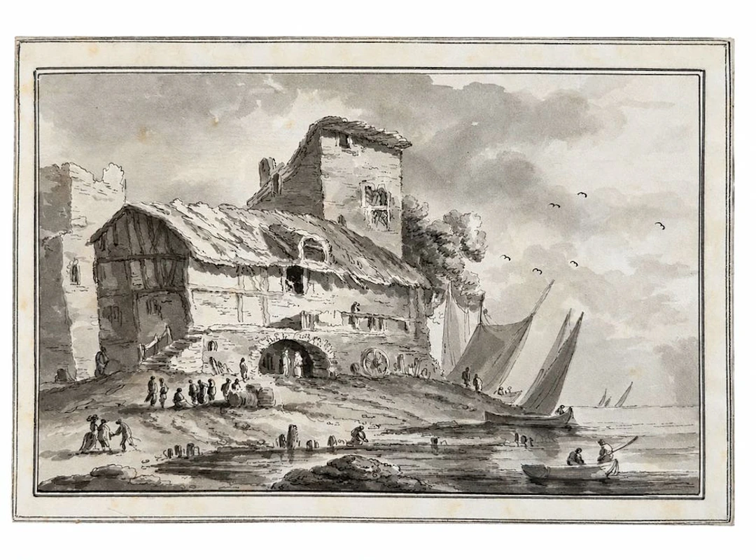 Attributed to Claude Joseph Vernet (1714-1789) Coastal...