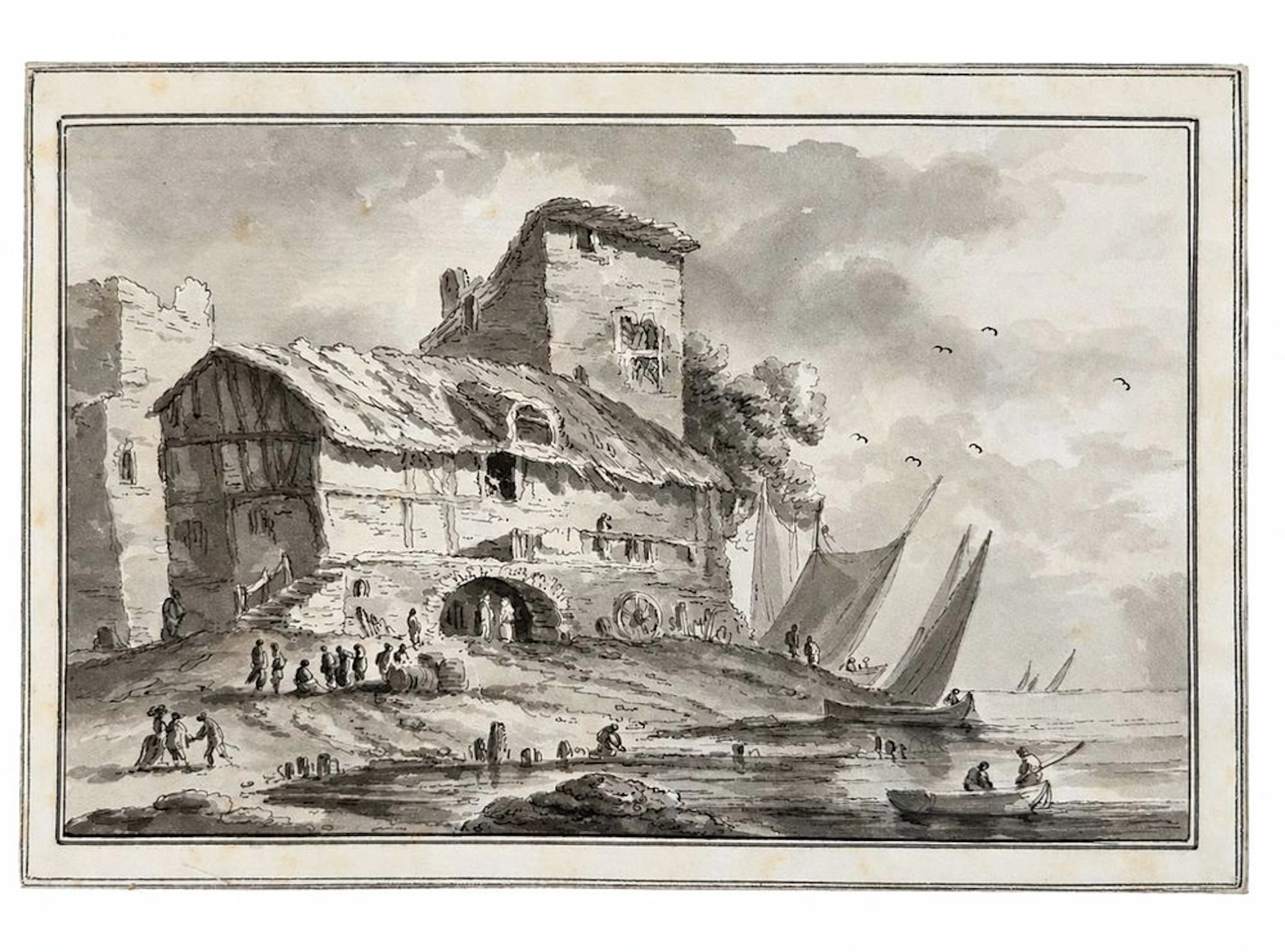 Attributed to Claude Joseph Vernet (1714-1789) Coastal...