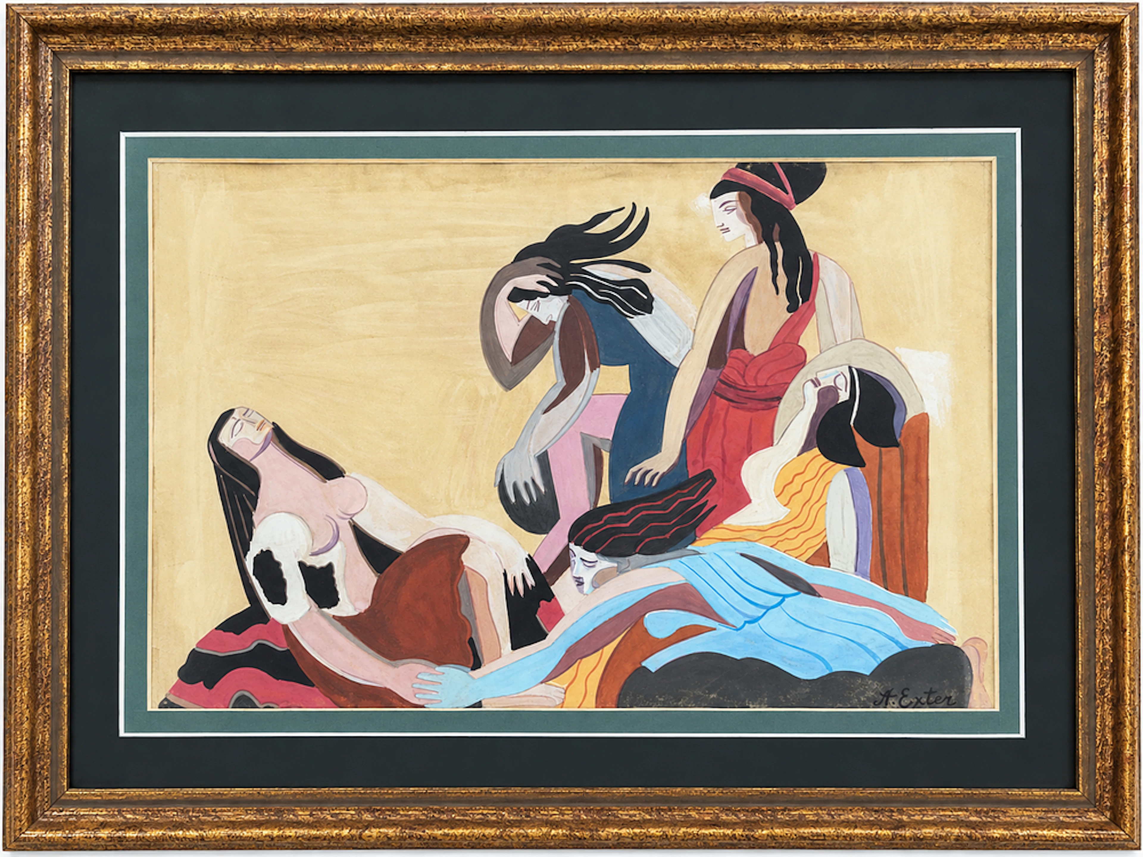 Alexandra Exter (1882-1949) Composition with Female Figures
