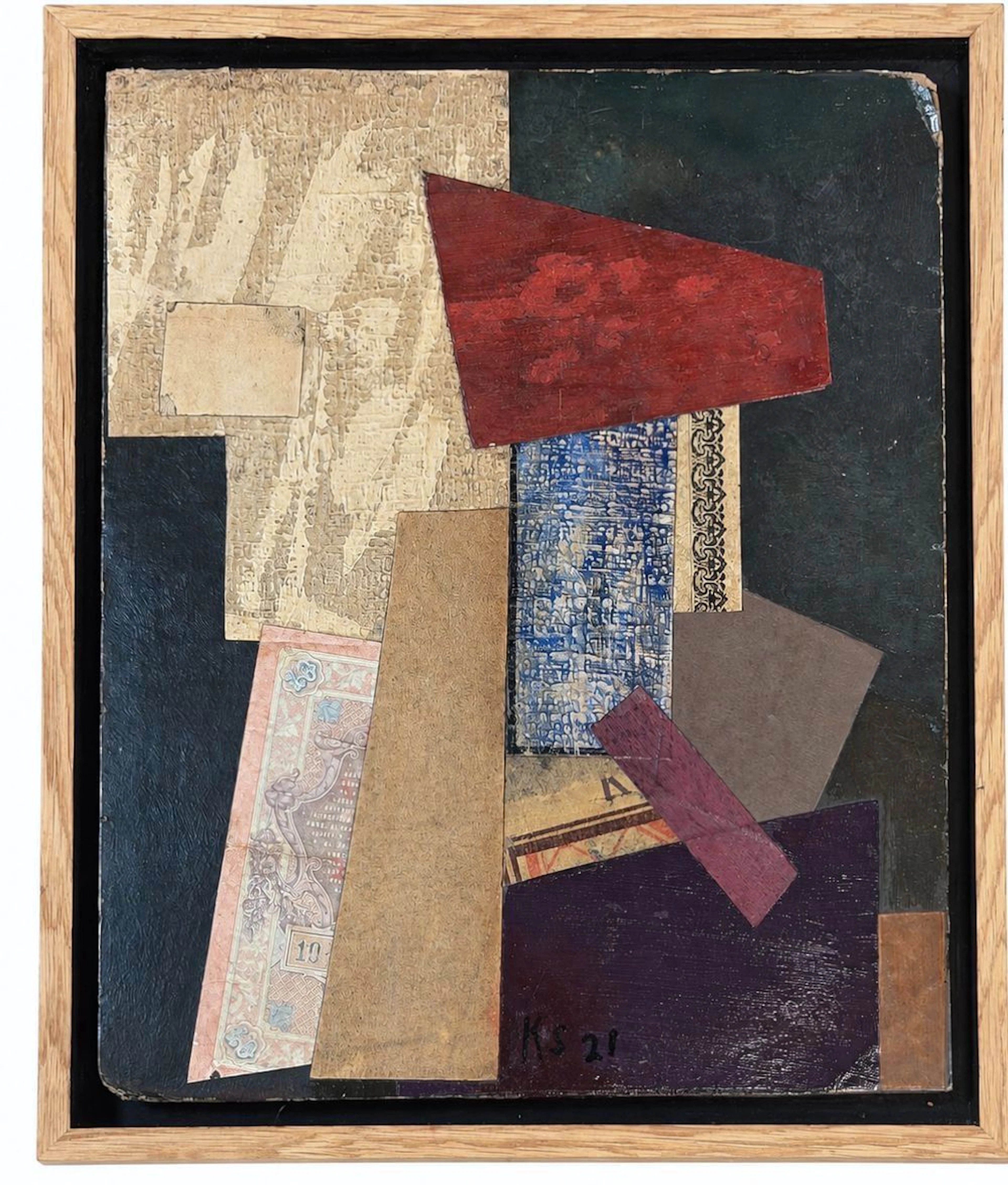 Kurt Schwitters (1887-1948) Collage, 1921