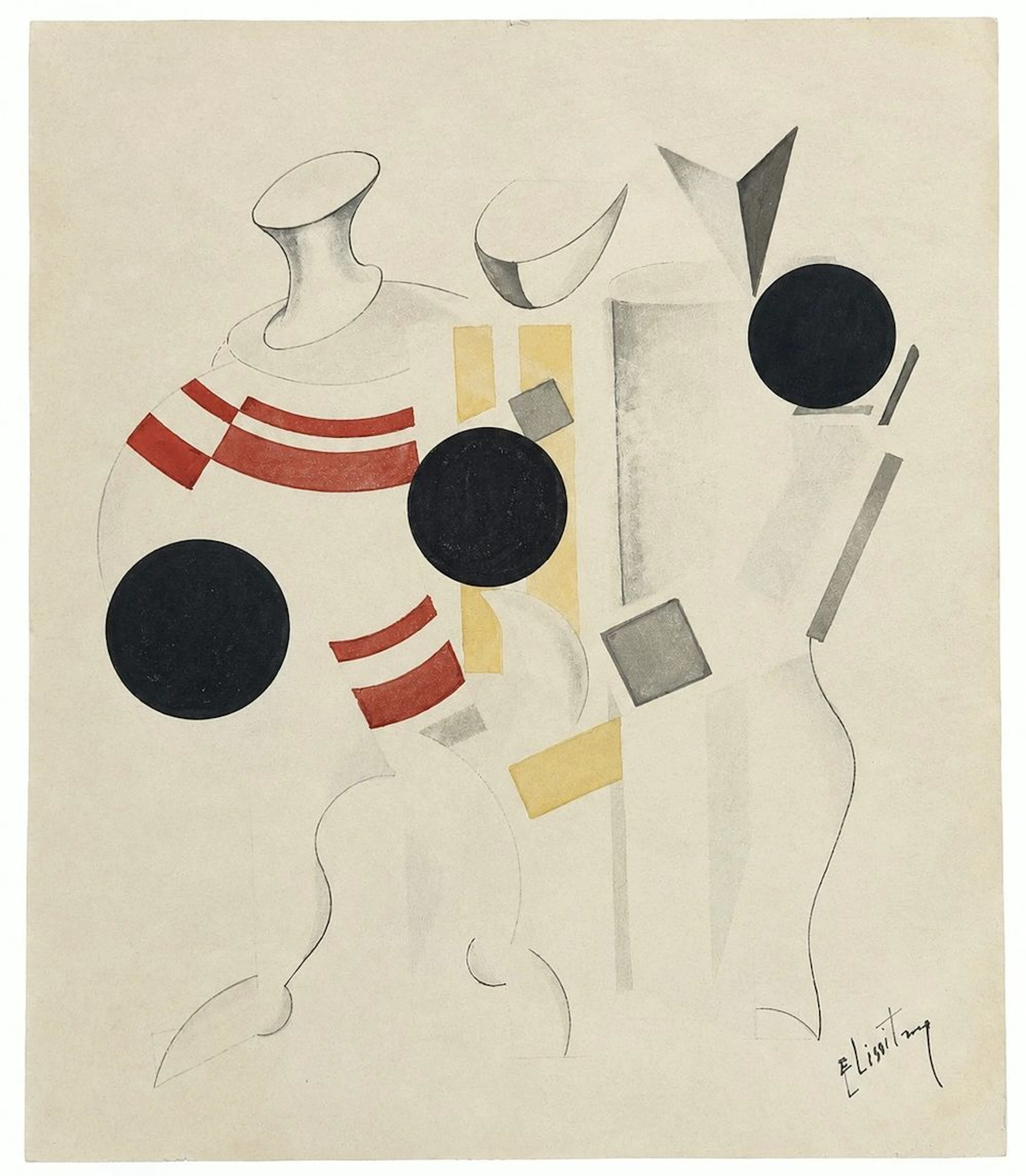 El Lissitzky (1890-1941) Abstract Composition