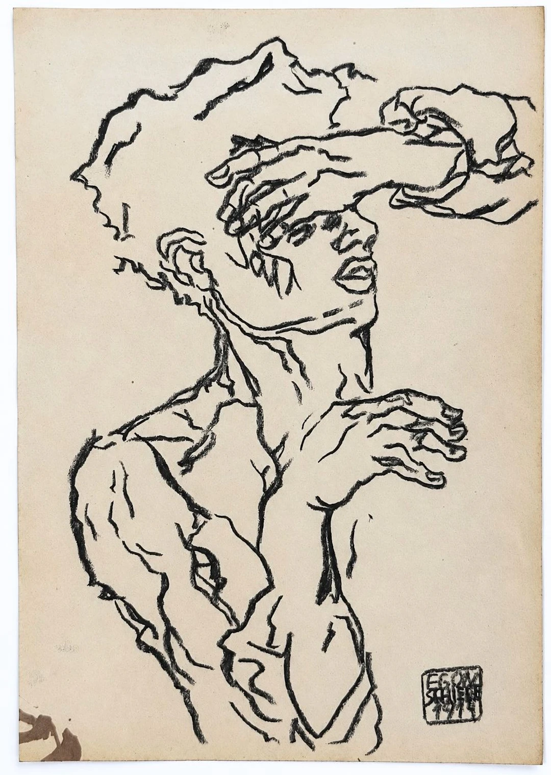 Attributed to Egon Schiele (1890-1918) Female Figure