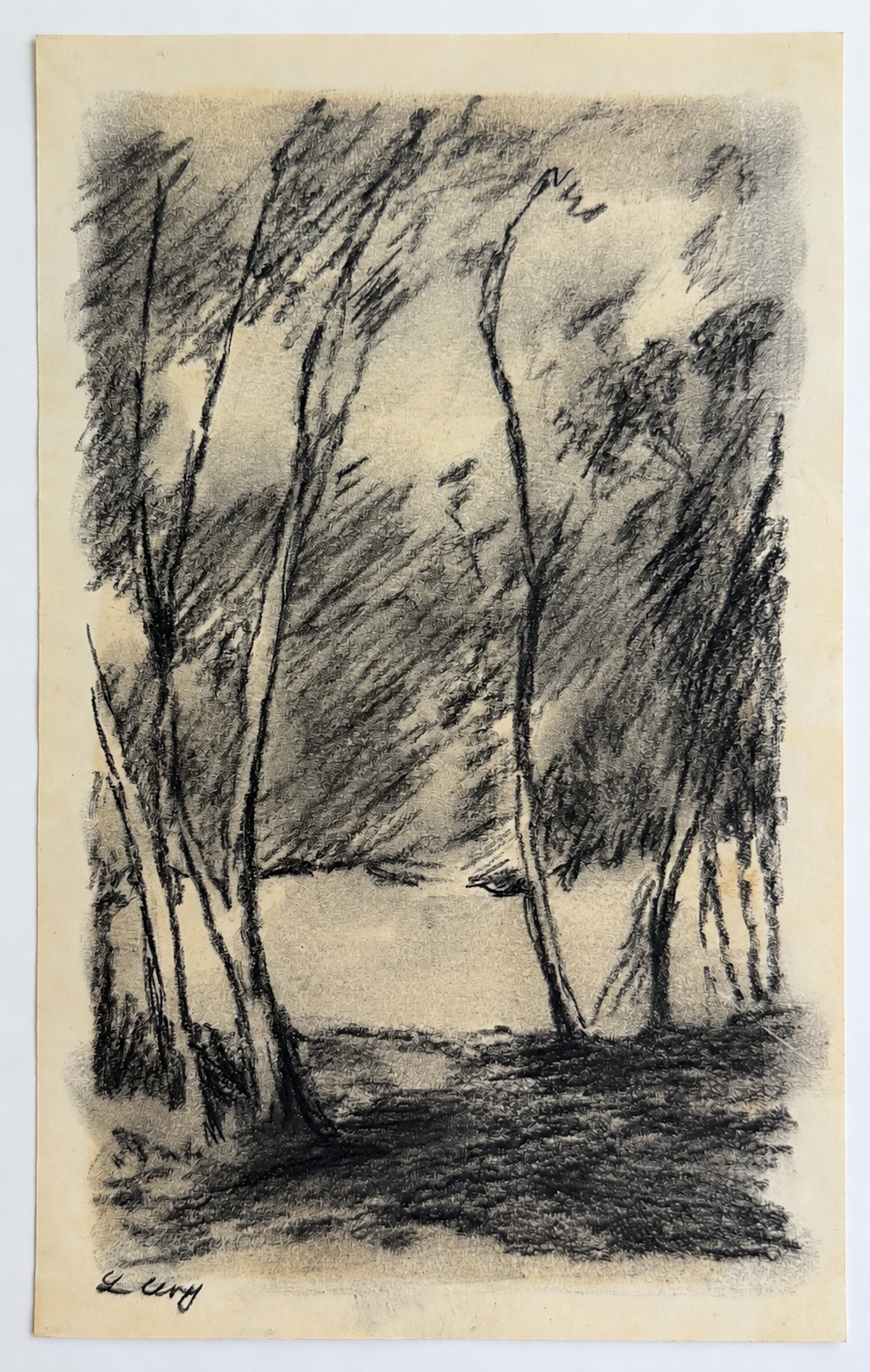 Lesser Ury (1861-1931), Landscape with Trees
