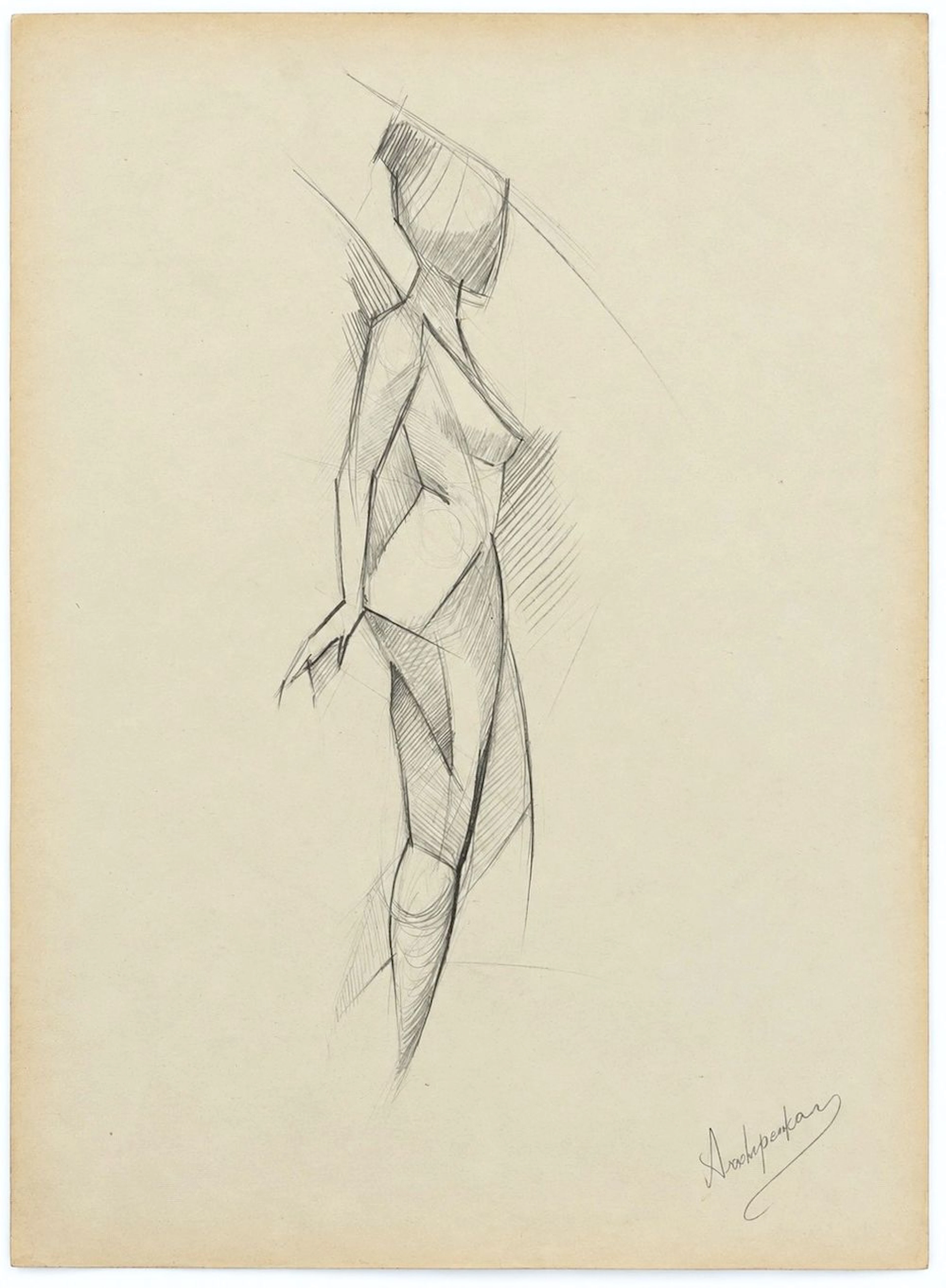 Alexander Archipenko (1887-1964) Study of a Female Figure