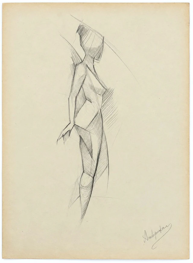 Alexander Archipenko (1887-1964) Study of a Female Figure